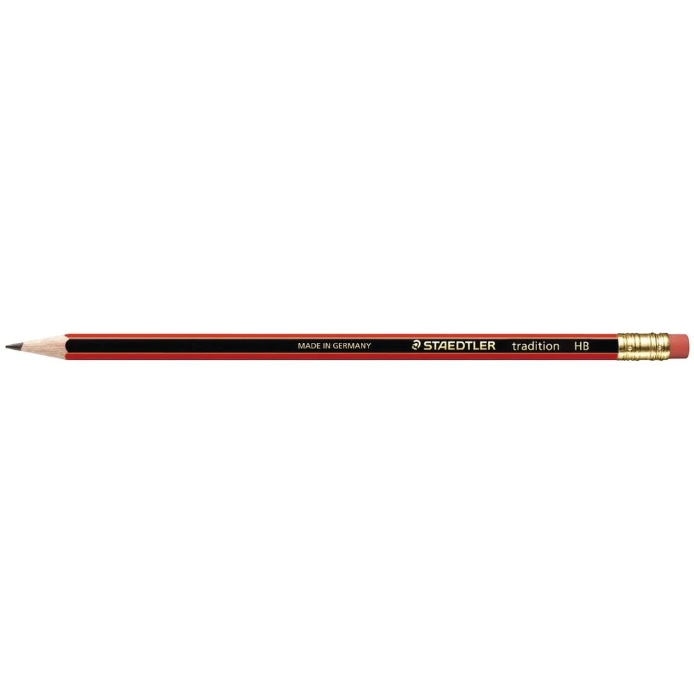 2 Staedtler Tradition Eraser Tip Graphite Pencils HB 12 Pack, 2 of 6