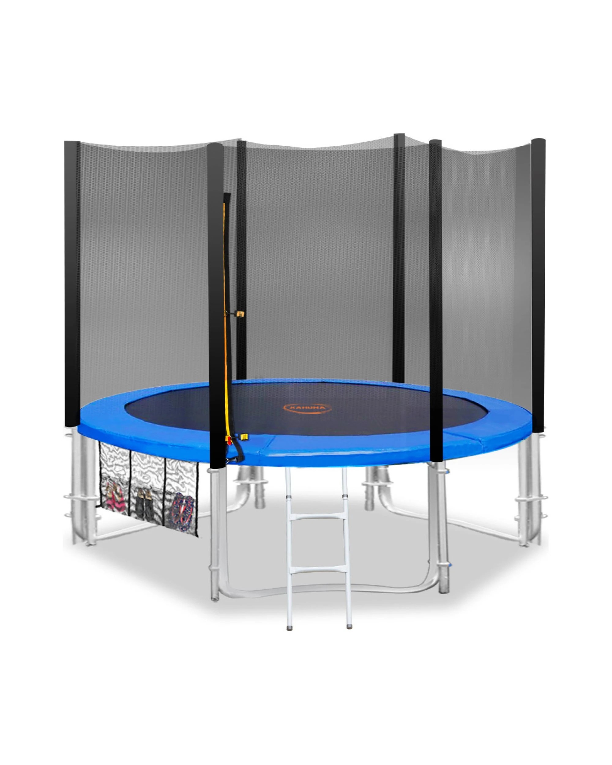 1 Kahuna 8 ft Outdoor Round Blue Trampoline for Kids and Children, 1 of 10