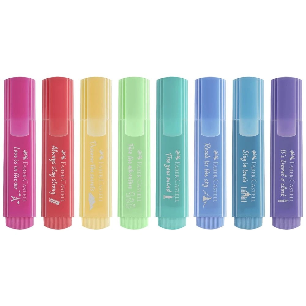 2 Faber-Castell Textliner Highlighters Pastel 8 Pack, 2 of 7