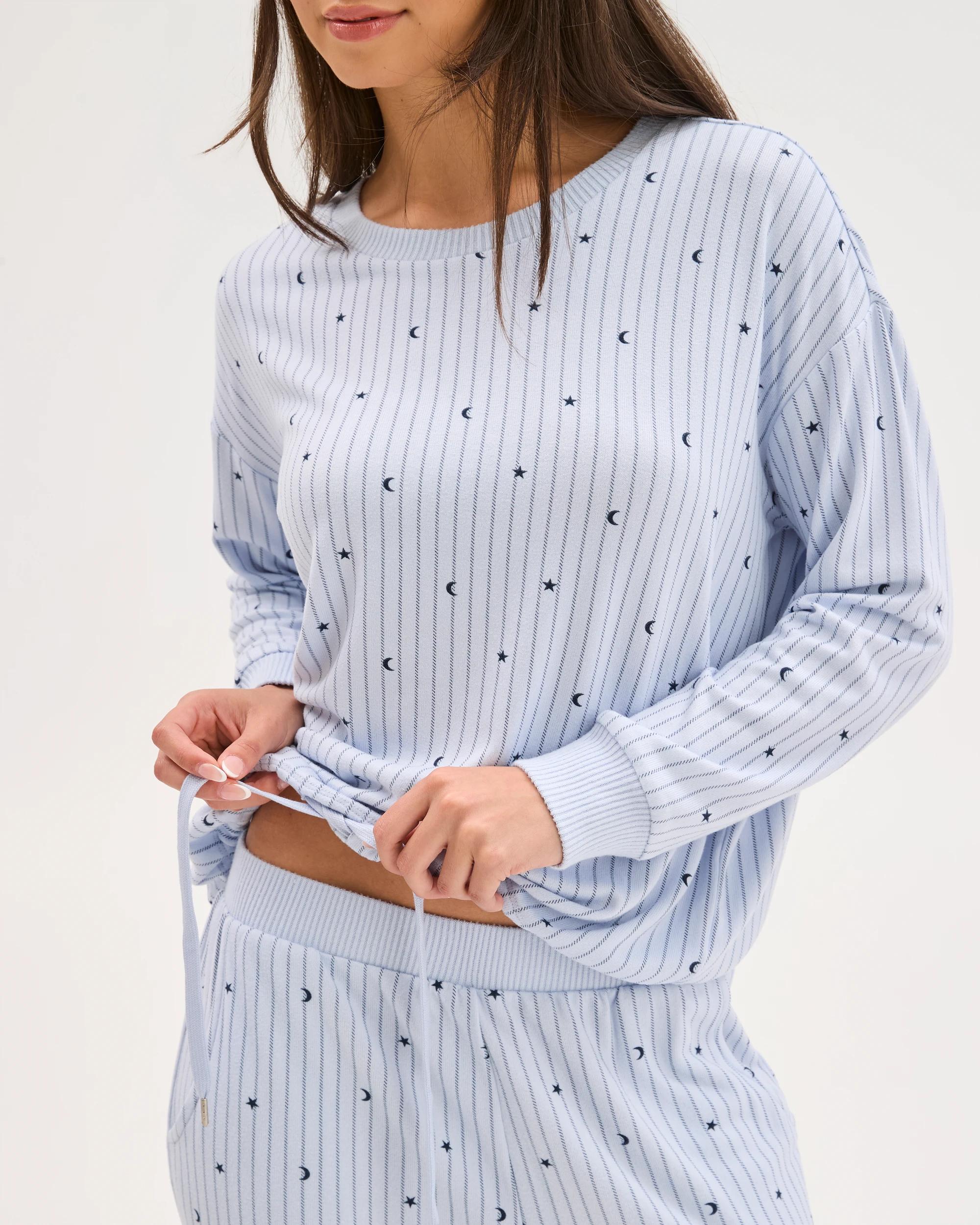 5 Target Woman Printed Cosy Pyjama Sleep Set MOON & STARS, 5 of 5