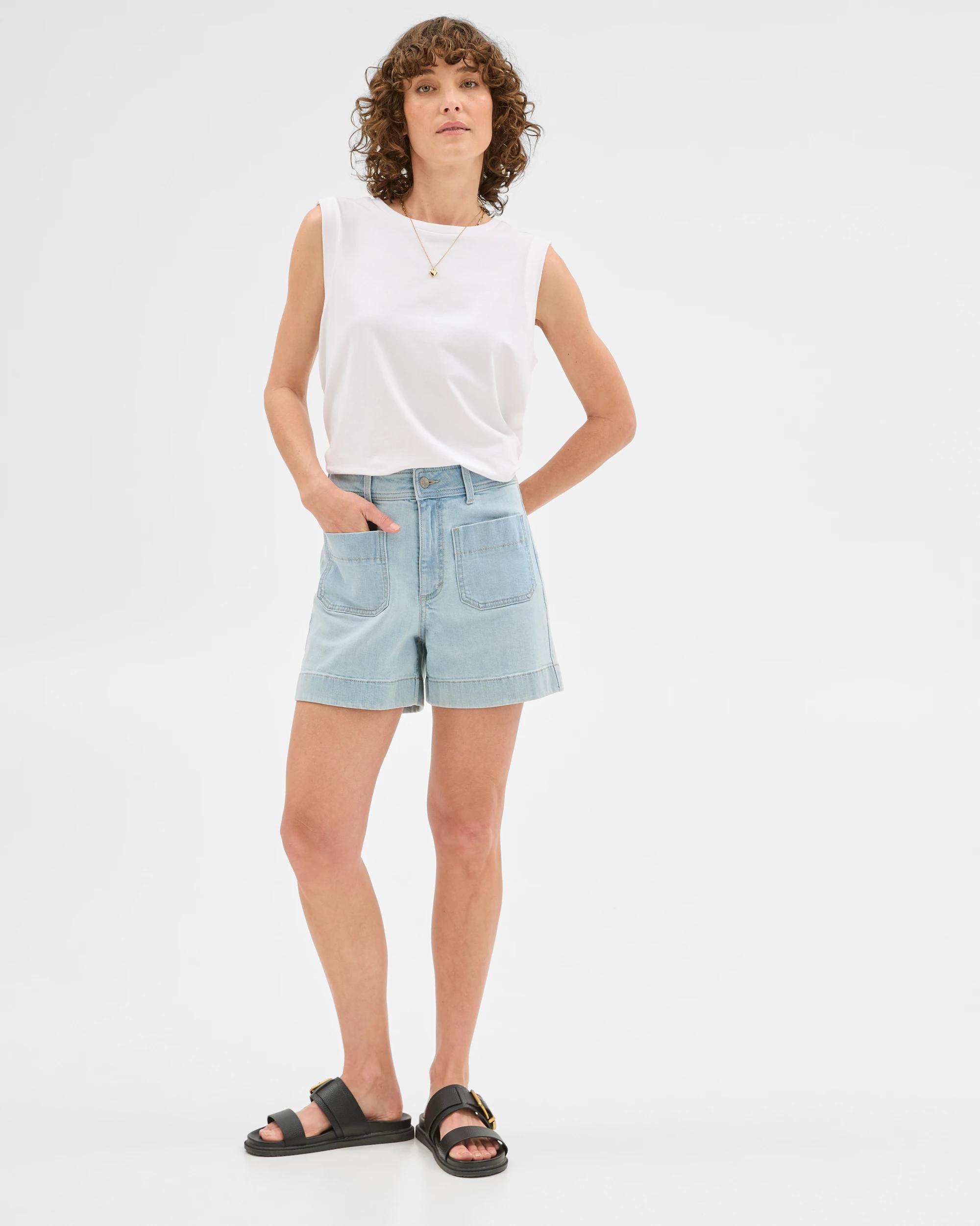 2 Target Denim Shorts - Mila OLD SCHOOL BLUE, 2 of 7