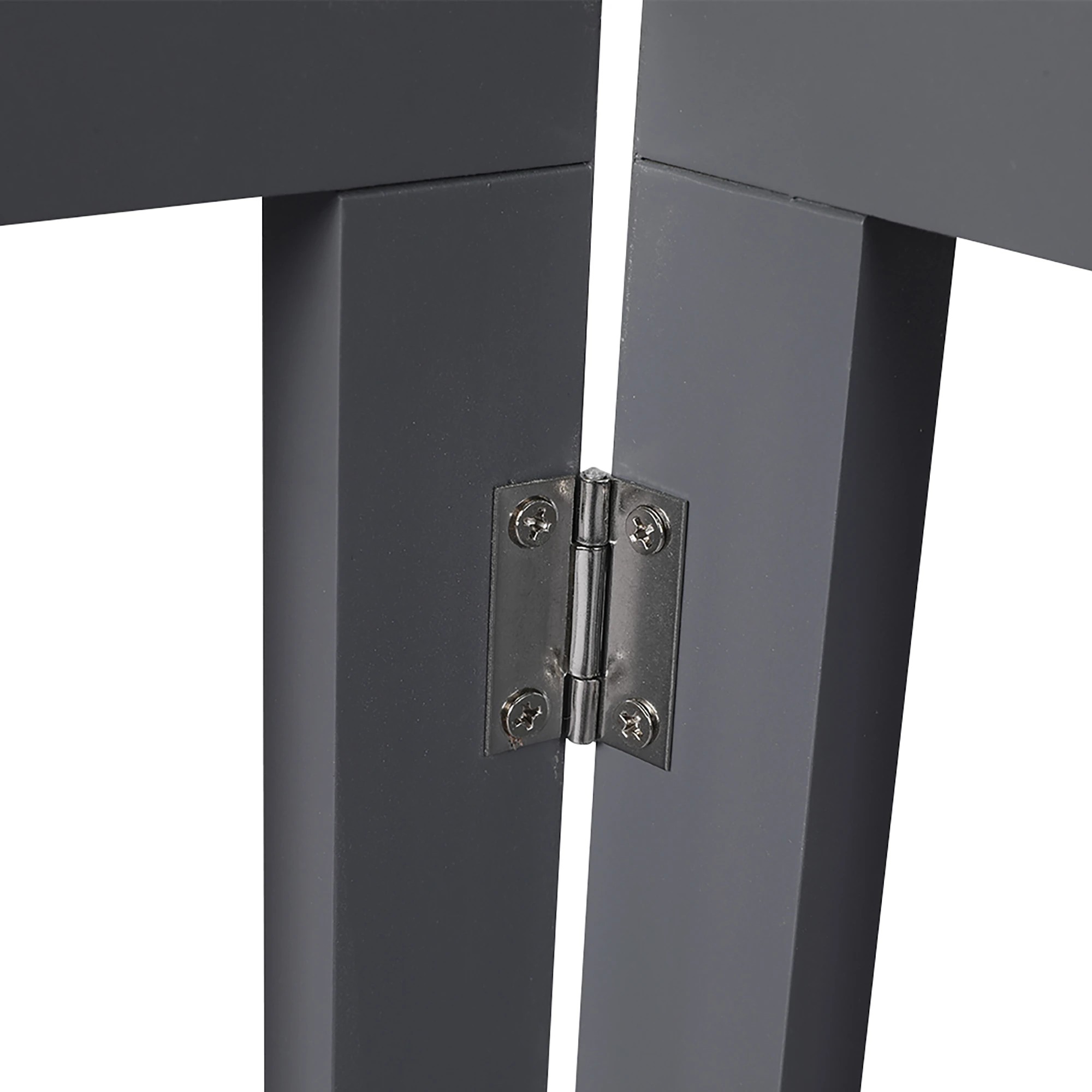 4 Pawz 3 Panels Wooden Pet Gate - Grey, 4 of 5