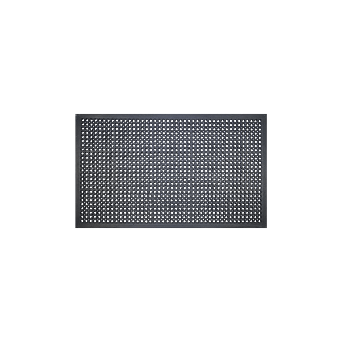 1 Solemate Rubber Anti Fatigue 90x150cm Stylish/durable Outdoor Front Doormat
 - Black, 1 of 3
