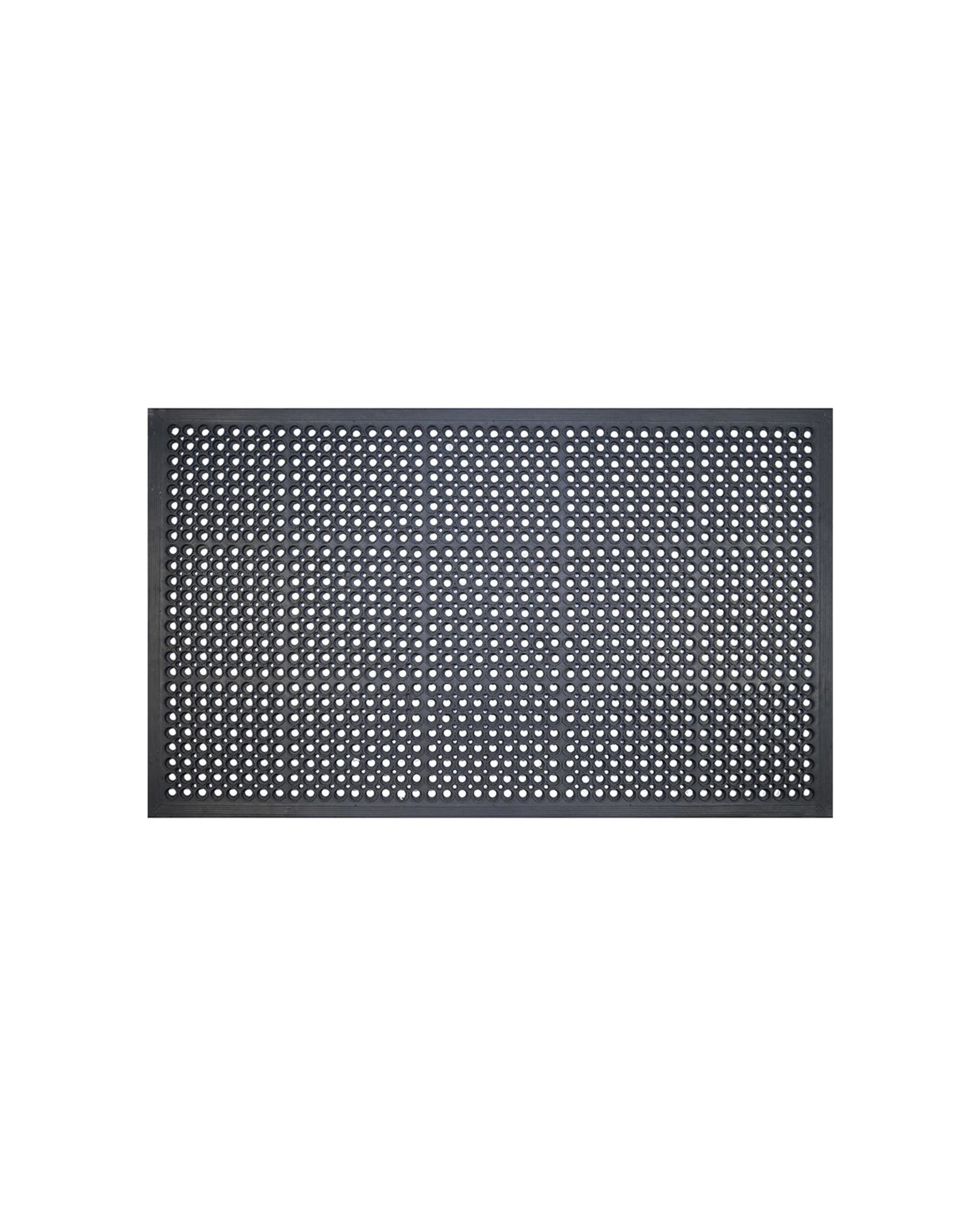 1 Solemate Rubber Anti Fatigue 90x150cm Stylish/durable Outdoor Front Doormat
 - Black, 1 of 3