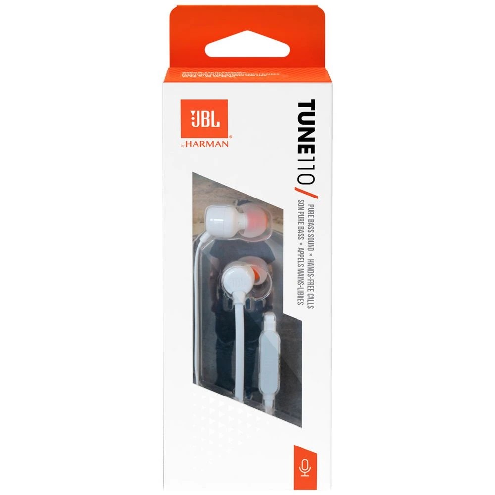 4 JBL T110 Earphones White, 4 of 4