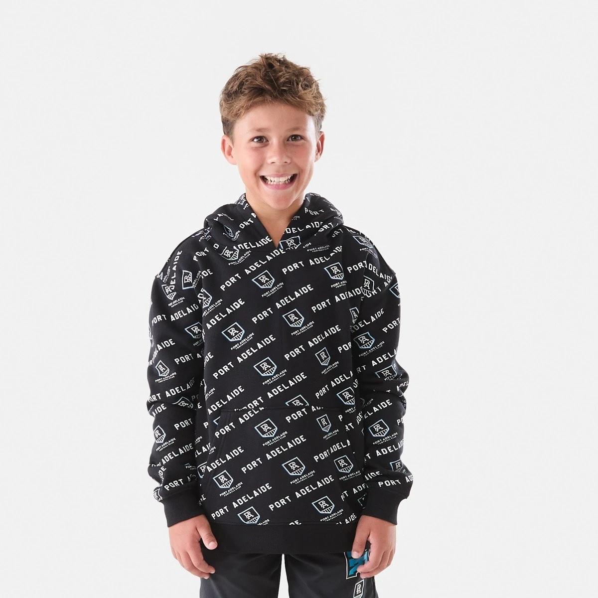 3 Official AFL Kids All Over Print Hoodie Port Adel, 3 of 9