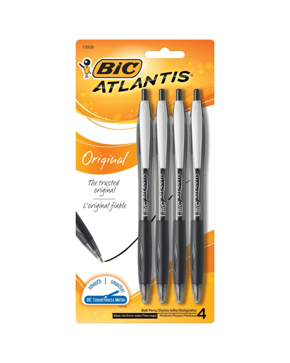 Pack BIC Atlantis Ball Pens Kmart
