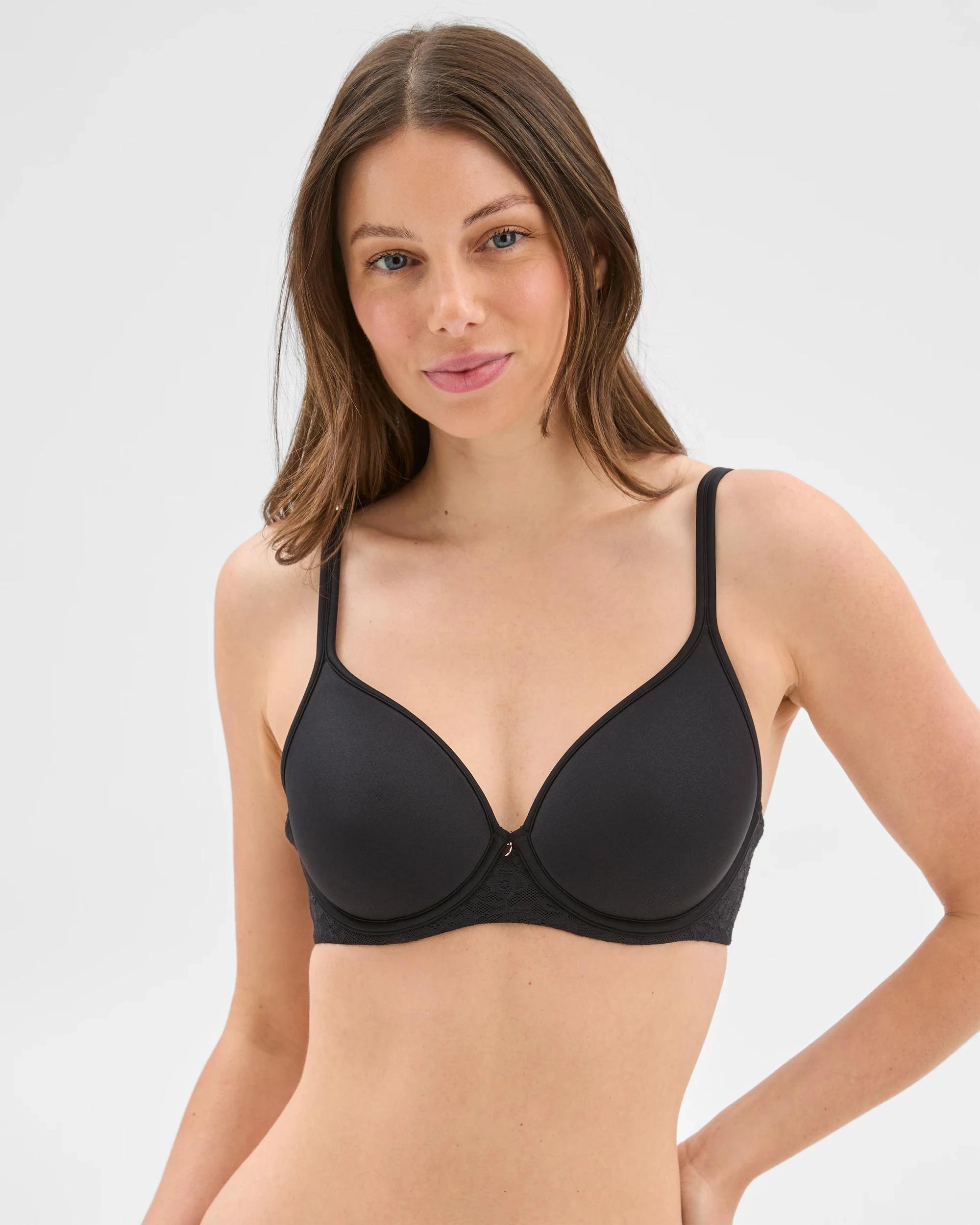 1 Target Woman Suri Lace Spacer Cup Underwire Bra BLACK, 1 of 3