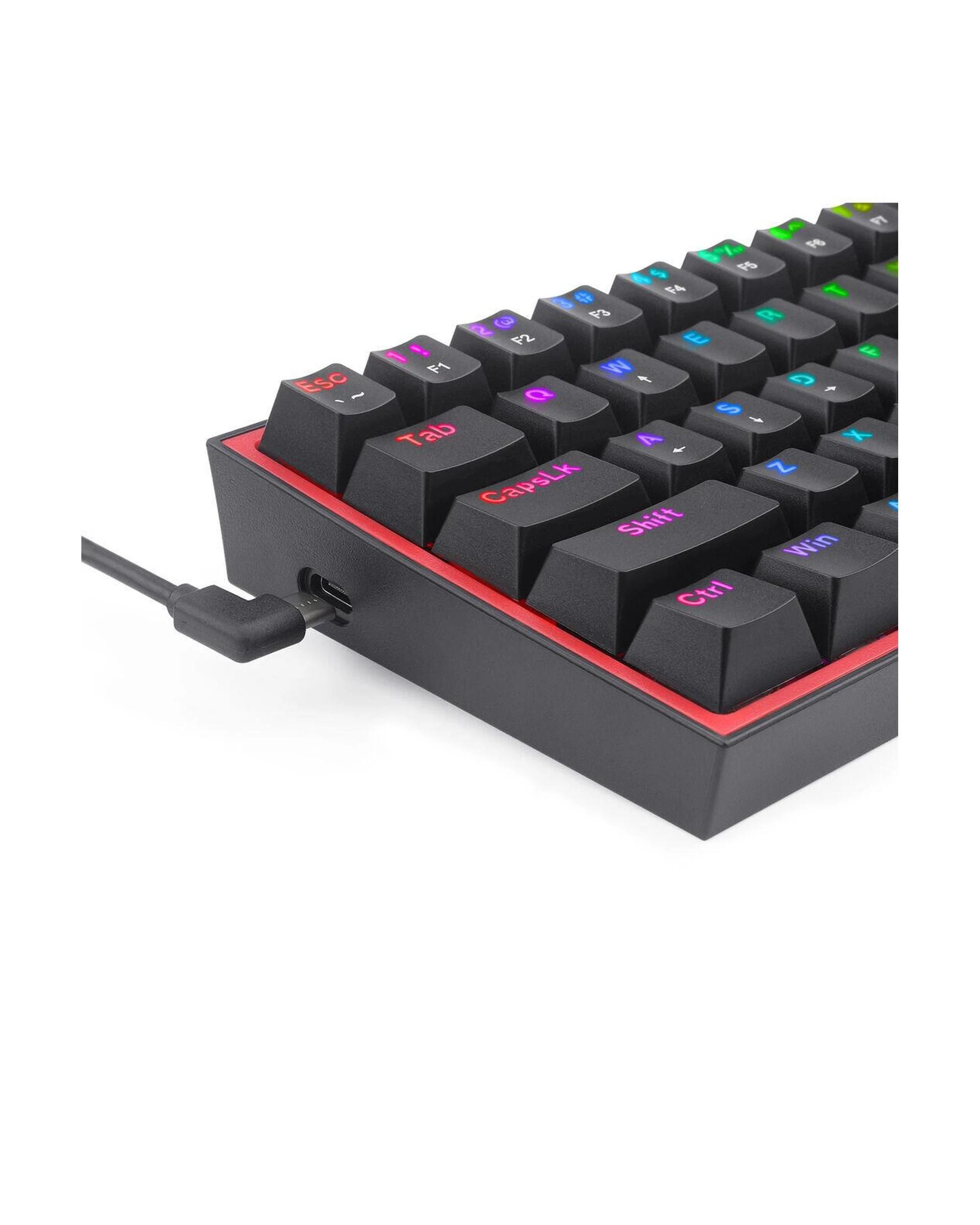 3 Redragon K617RGB Fizz Black 60% Wired Mechanical Gaming Keyboard, 3 of 10