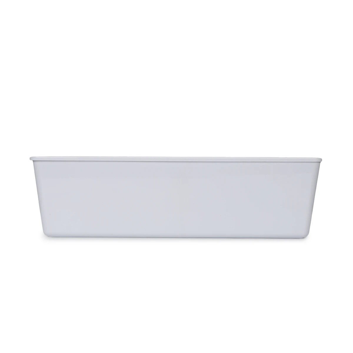 3 26L Smooth and Shiny Plastic Tub - White, 3 of 6