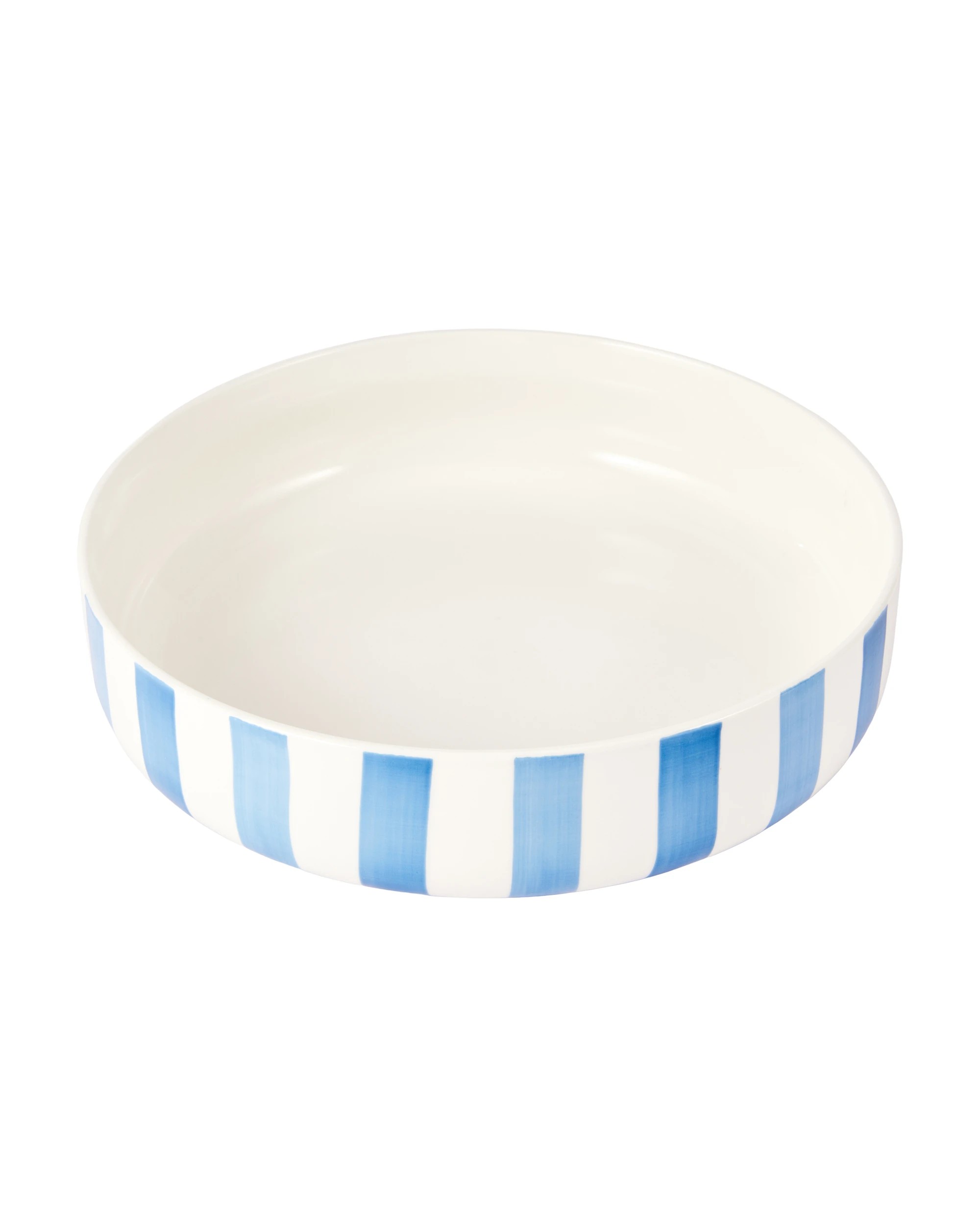 1 Blue Stripe Serving Bowl, 1 of 4