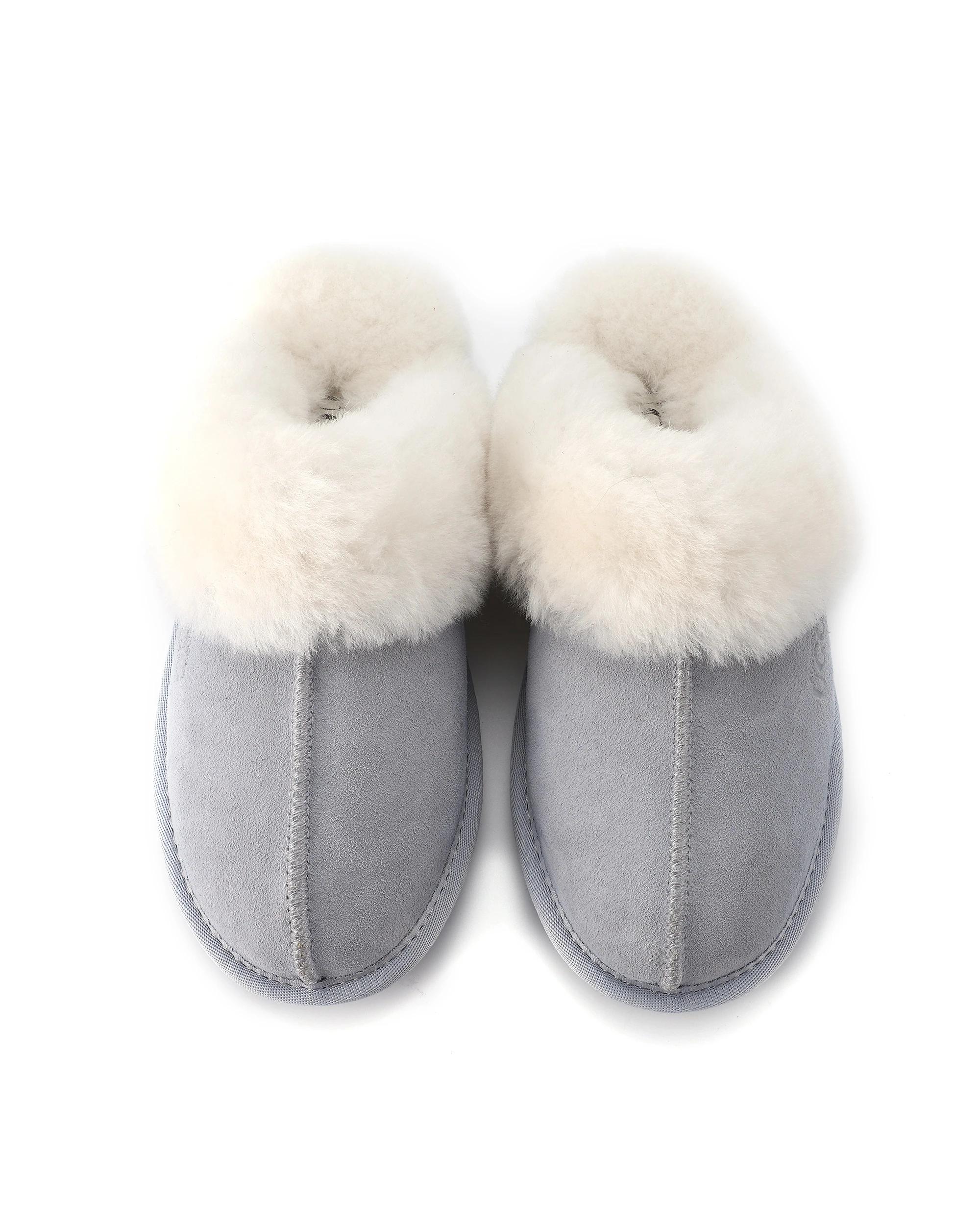 5 AUS WOOLI UGG Sheepskin Wool Shelley UGG Slippers BLUE, 5 of 5