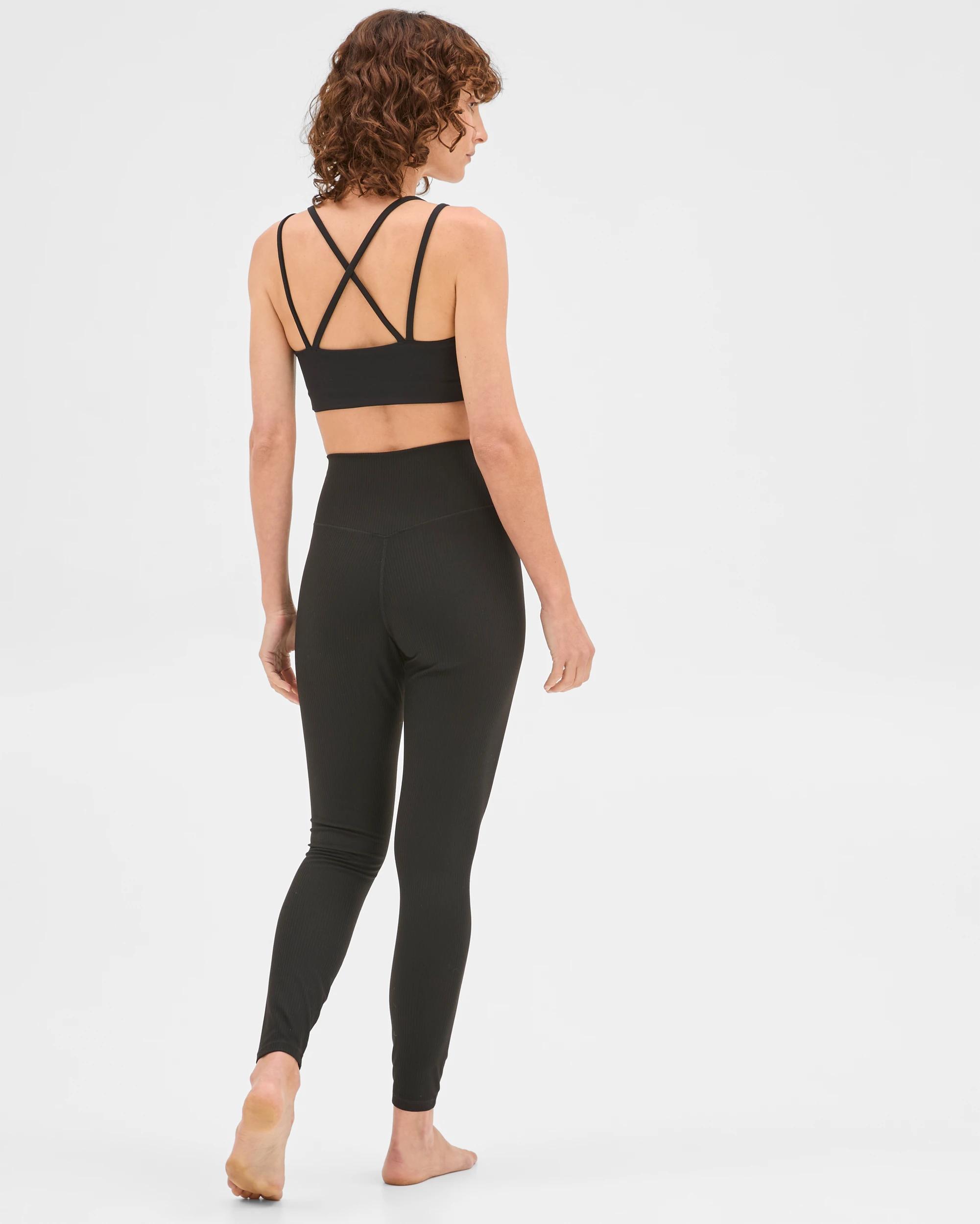 7 Target Active Active Studio Soft Rib Wrap 7/8 Length Tights BLACK, 7 of 7