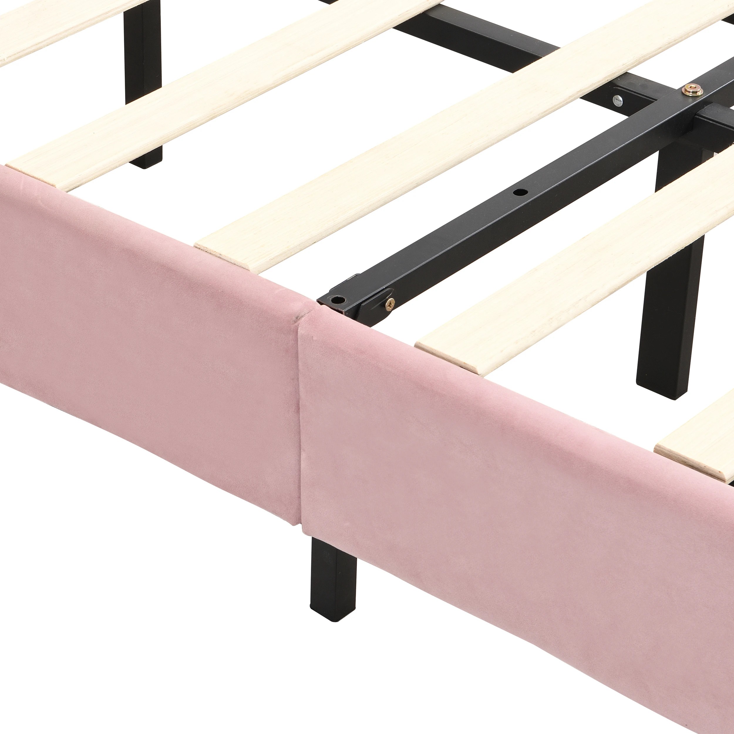 9 IHOMDEC BEF04 Single Kid's Bed Frame - Pink - Pink, 9 of 10