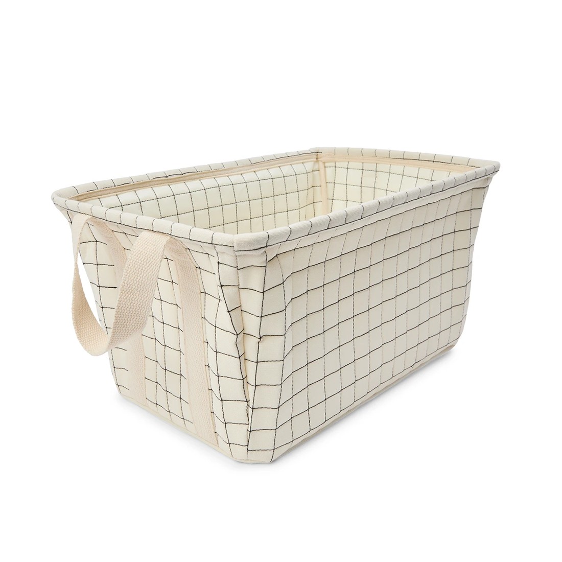 4 Rectangle Quilted Basket - Beige, 4 of 8
