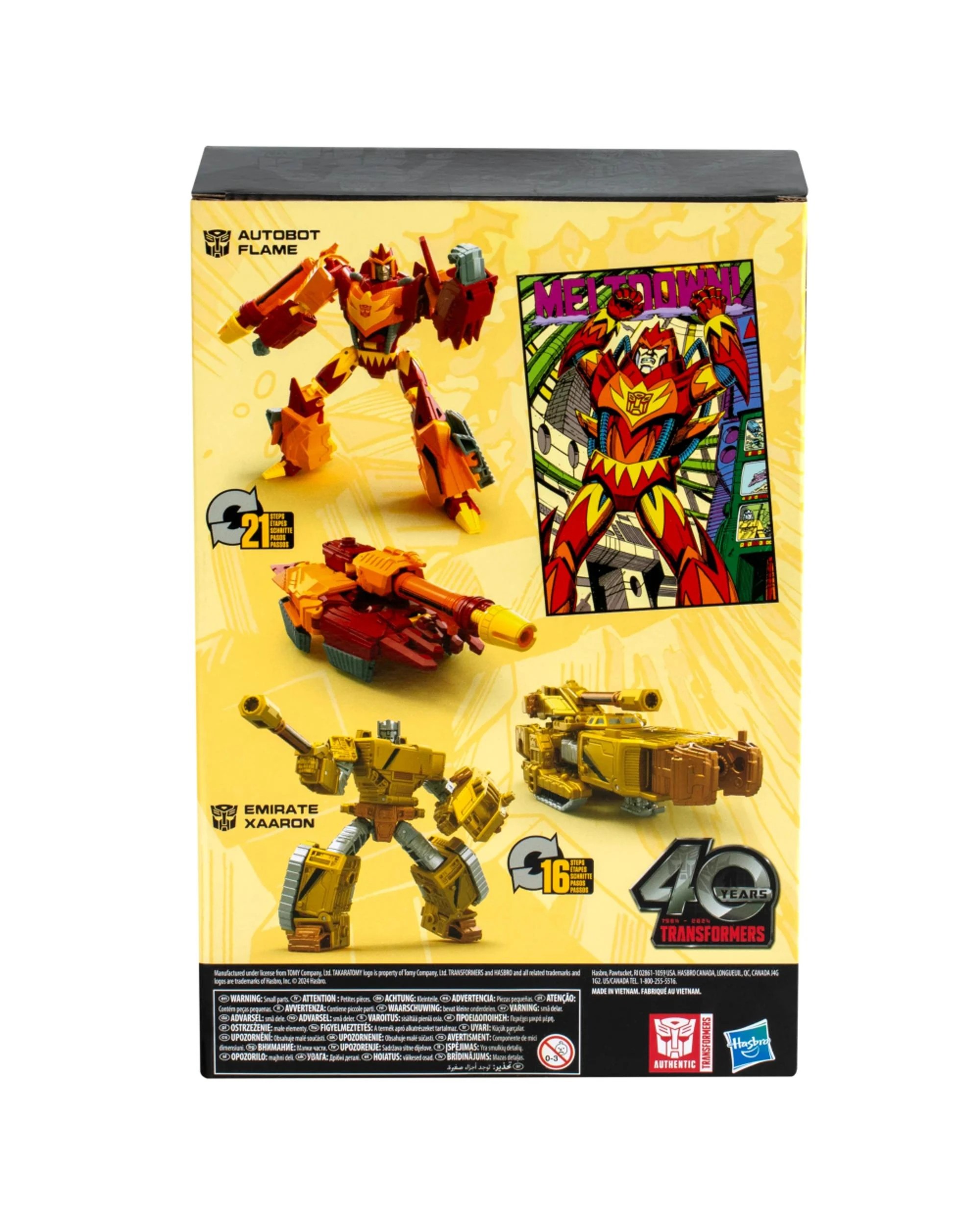 3 Transformers Generations Comic Edition Autobot Flame and Emirate Xaaron Action Figure, 3 of 5