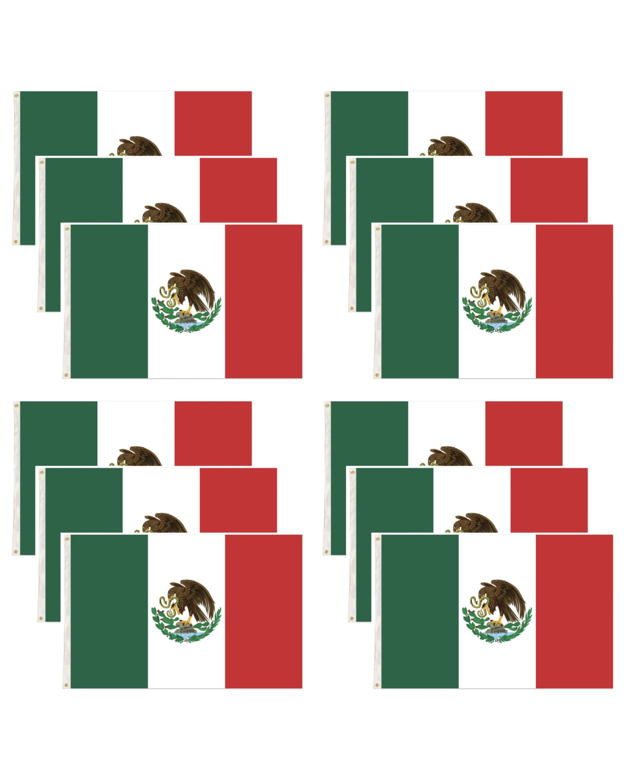1 BR Costumes Mexico Country Flag Mexican Outdoor 12 Pack, 1 of 2