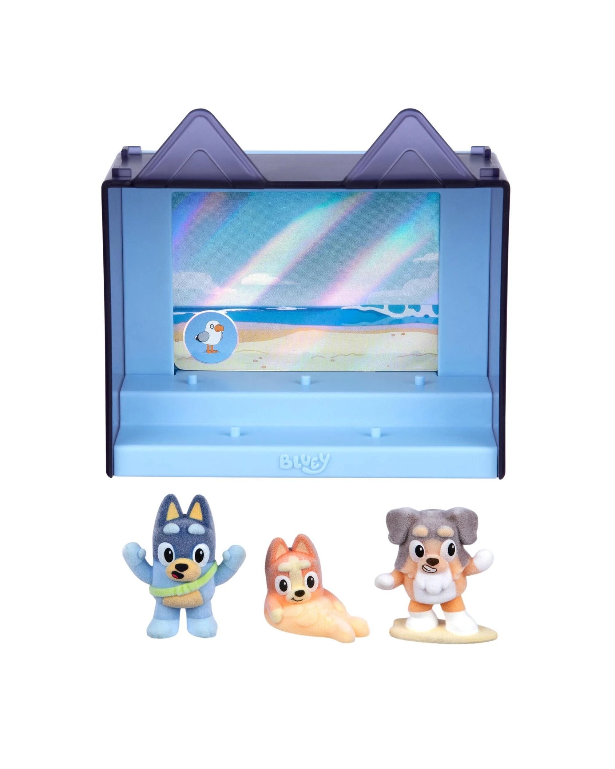 7 Bluey Fuzzies Series 1 The Beach Episode Pack, 7 of 7
