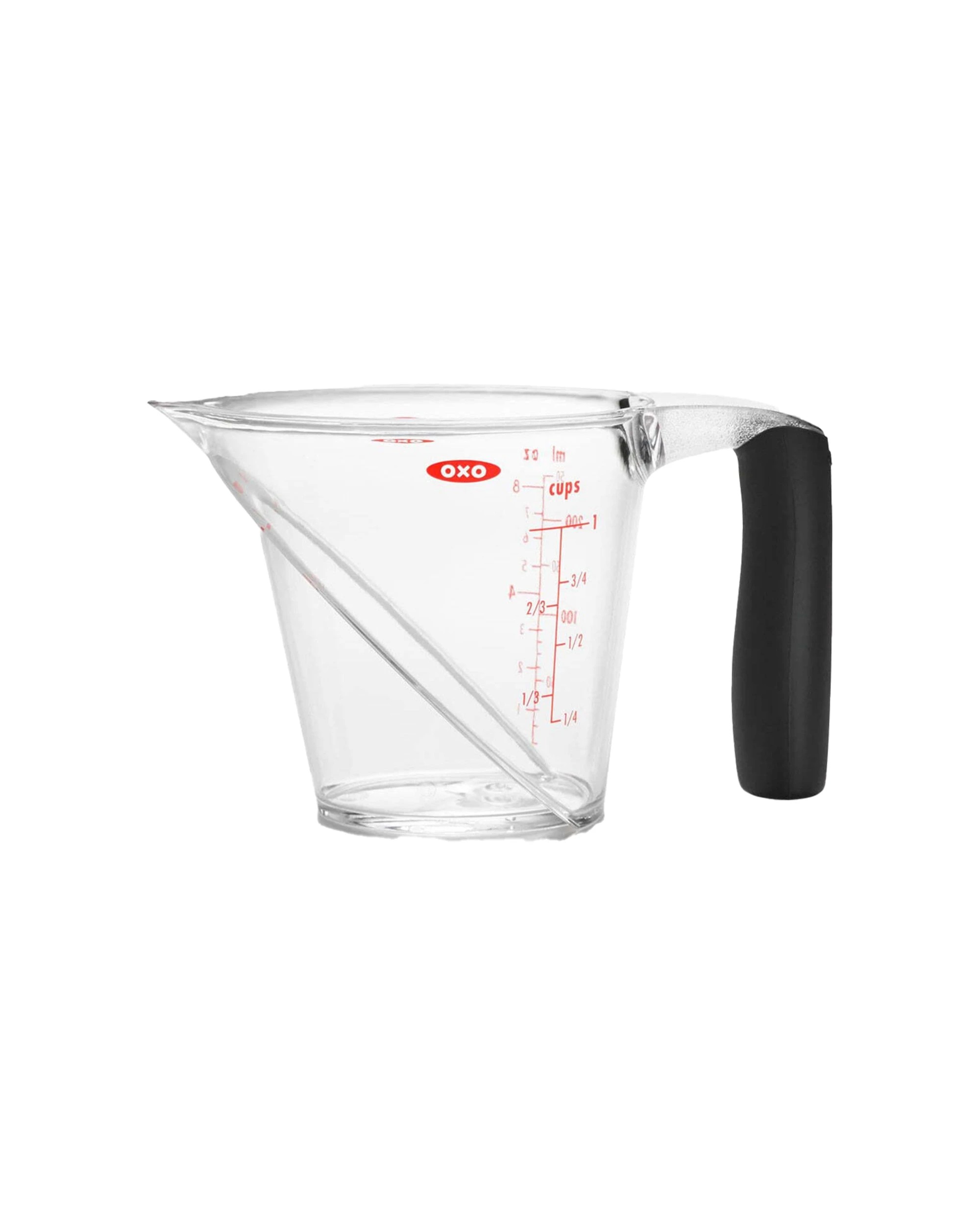 2 Oxo Good Grips 8oz Angled Measuring Cup Tritan Non-slip Handle Dishwasher Safe - Clear, 2 of 3