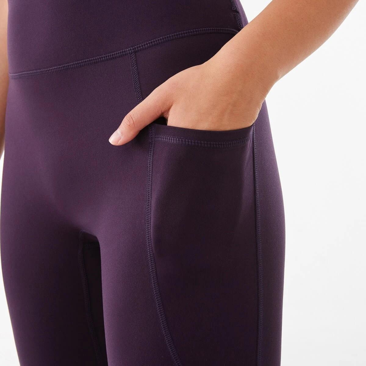 8 Active Womens Ultrasoft Leggings Pur Raisin, 8 of 8