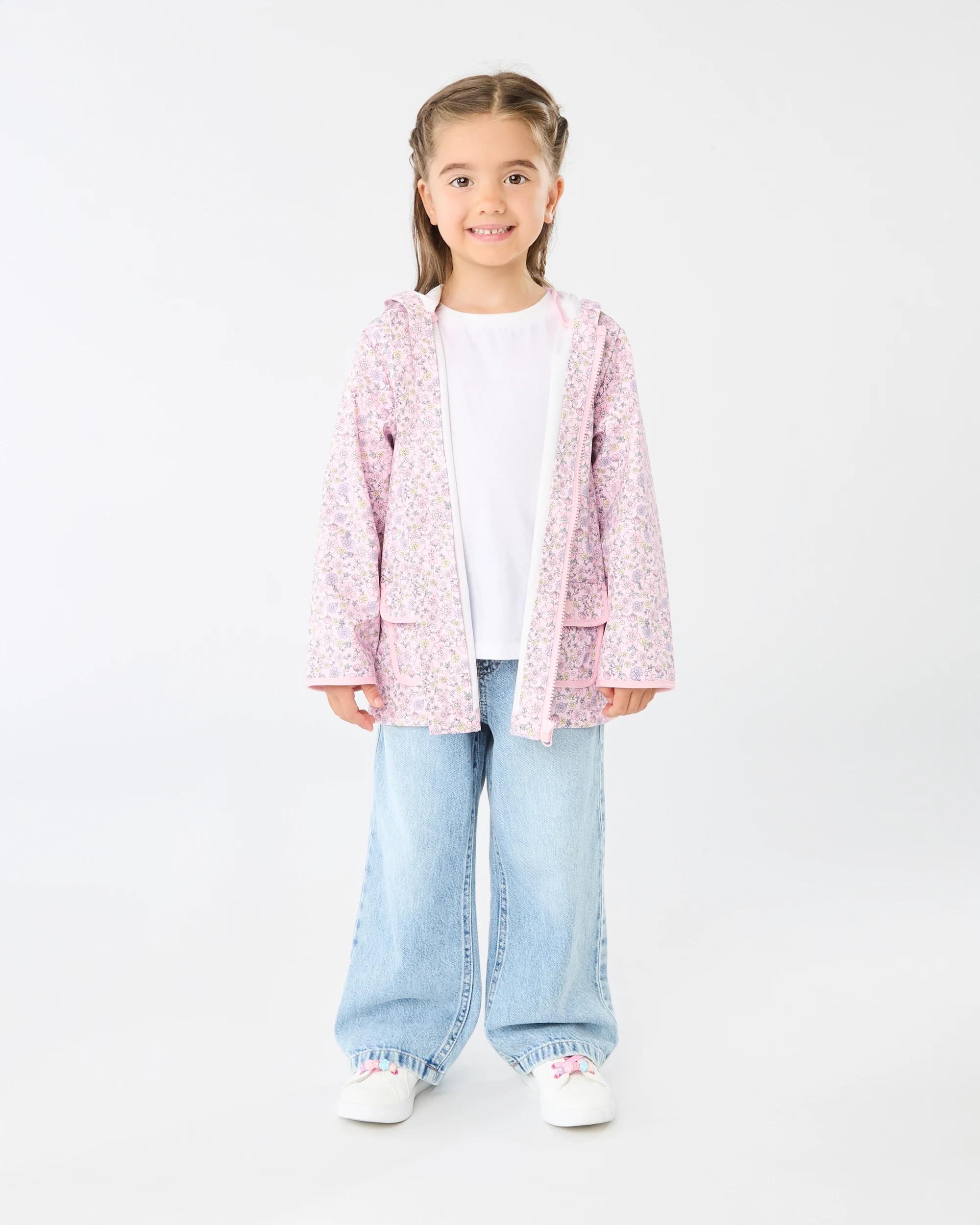 7 Print Rain Jacket Pink Florl, 7 of 8