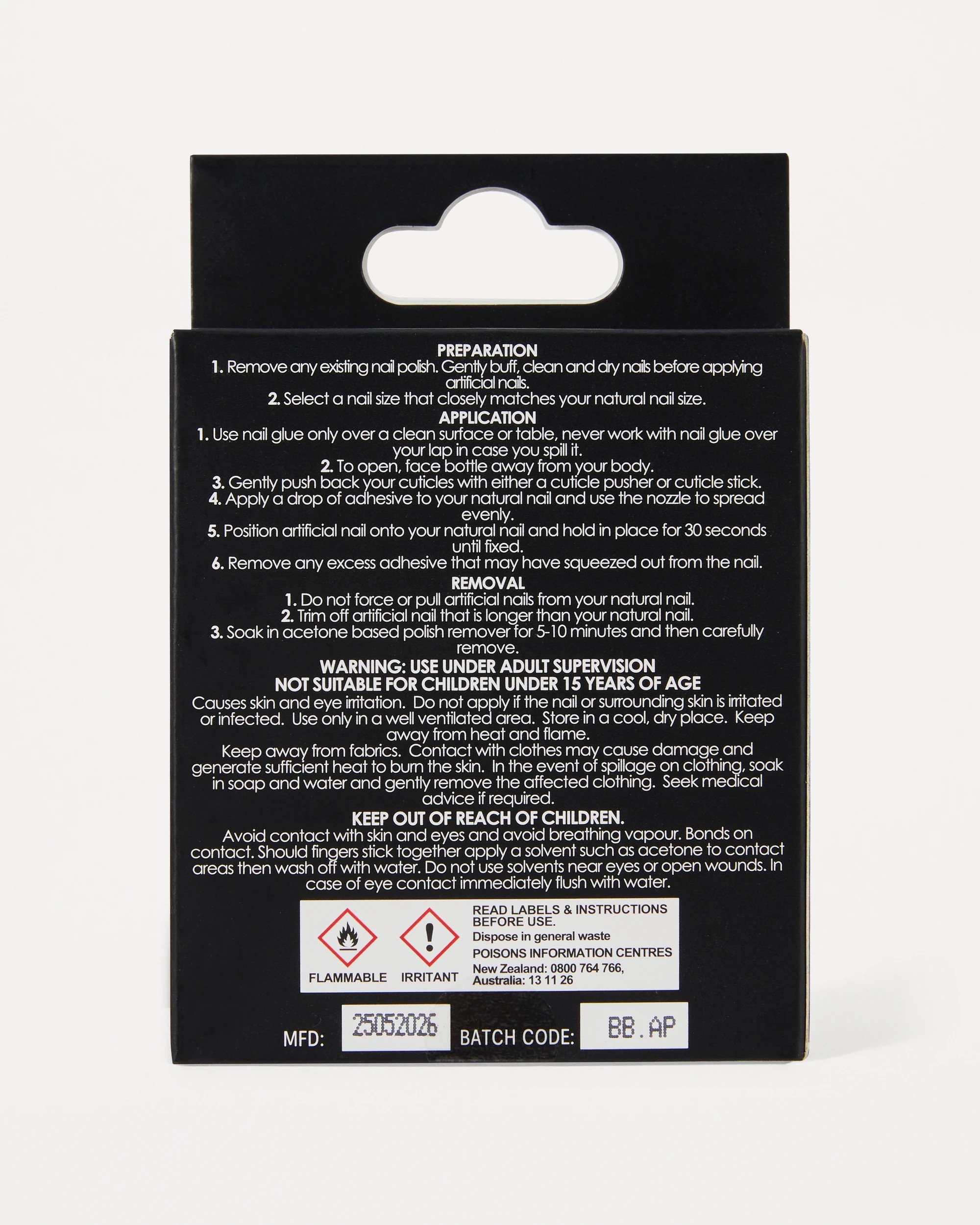4 OXX Beauty 24 Pack Artificial Nails with Adhesive - Stiletto Shape, 3D Mermaid, 4 of 4