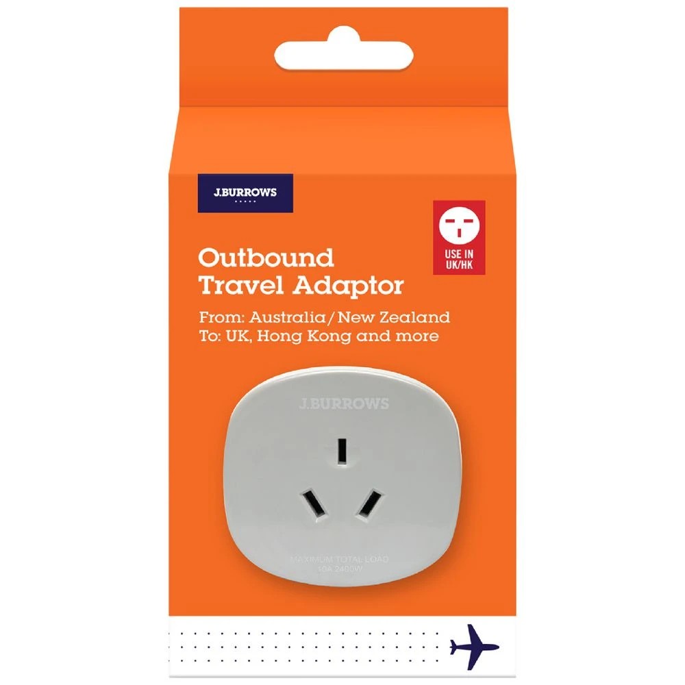 1 J.Burrows Outbound Travel Adaptor UK & Hong Kong and more, 1 of 5