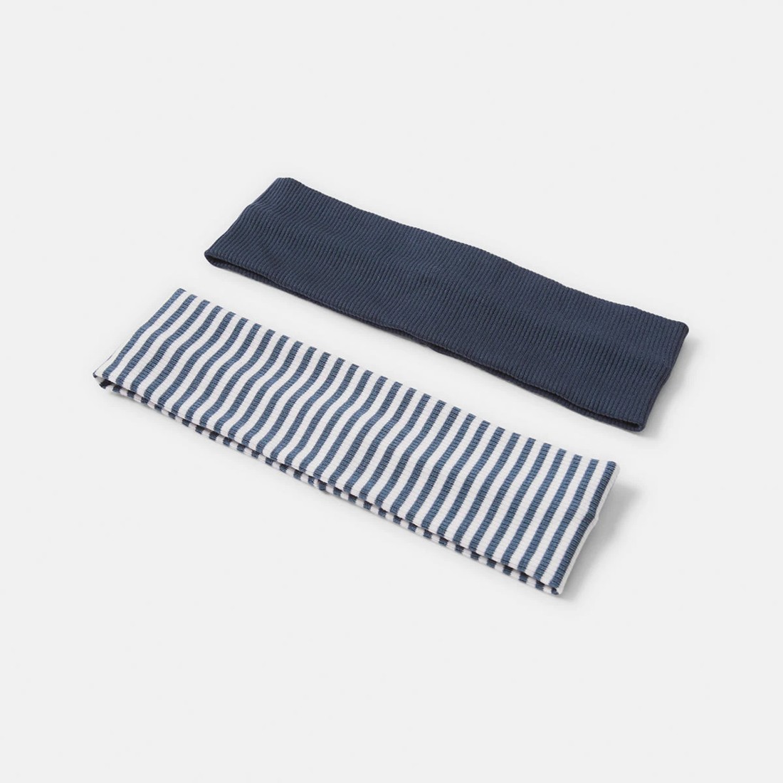 2 2 Pack Stretch Ribbed Headband - Navy, 2 of 4