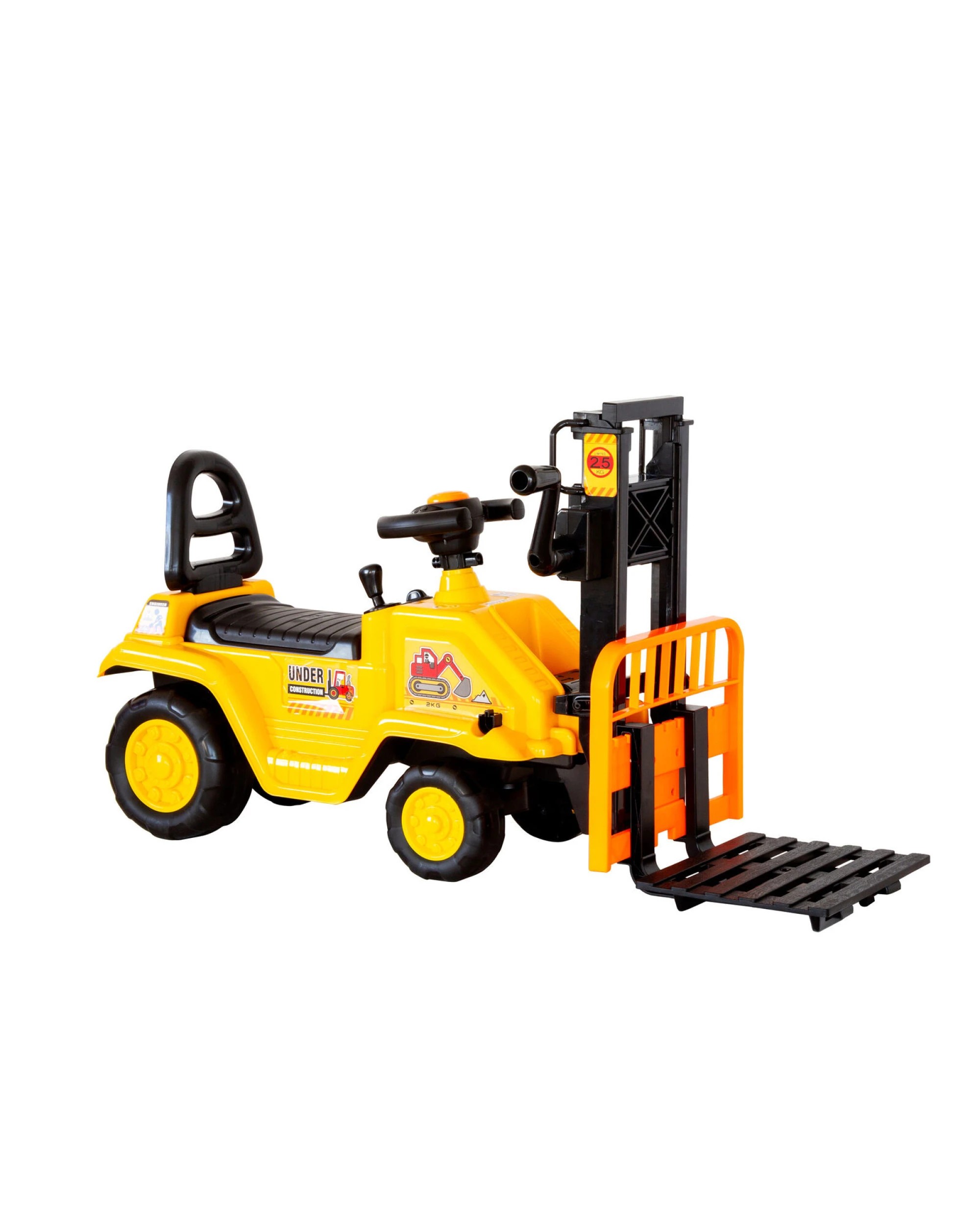 6 Lenoxx Kids Manual Forklift Ride-On with Working Mast Lift and Pallet, 6 of 9