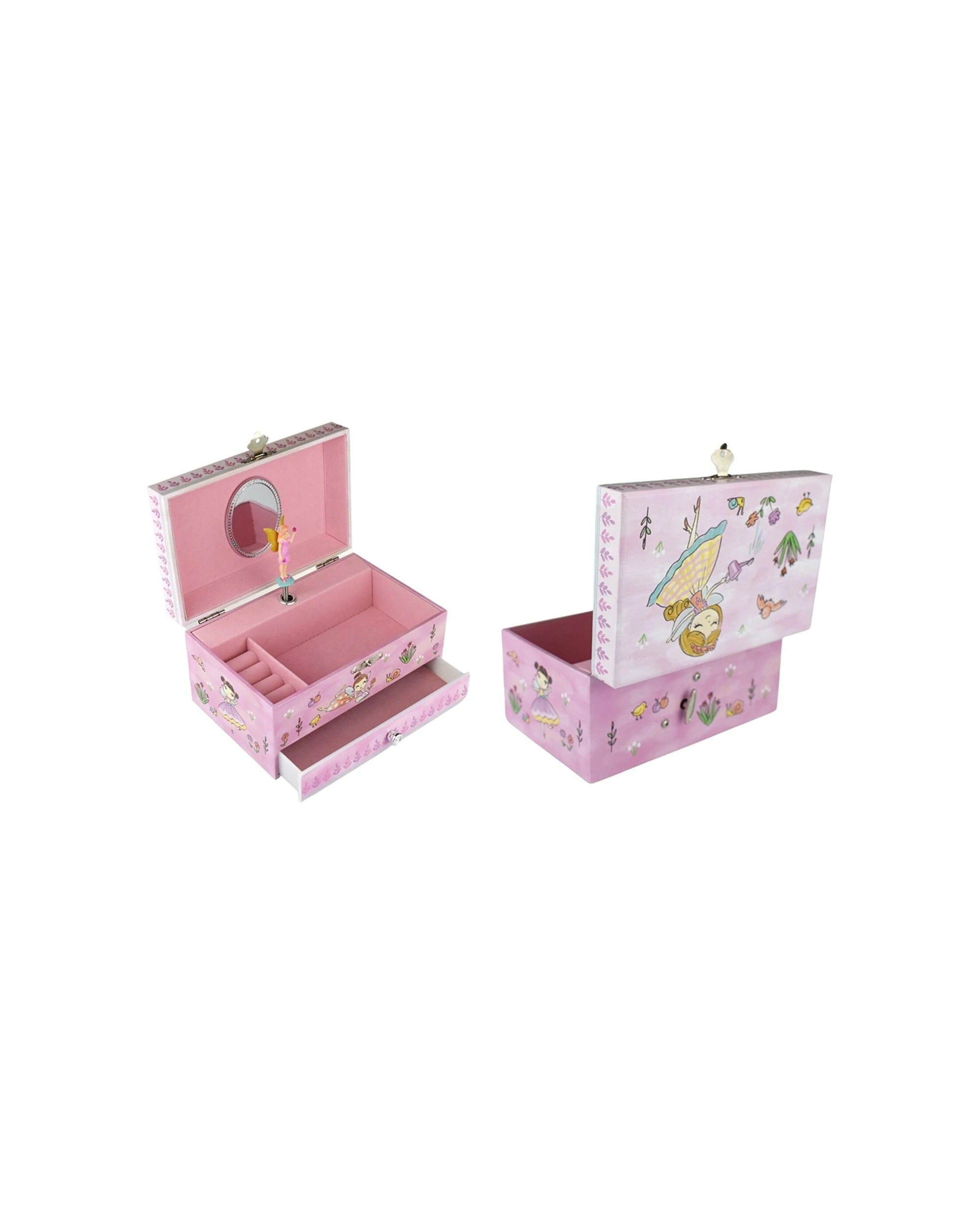 4 Kaper Kidz 15cm Lilly Fairy Heirloom Musical Jewellery Box Fairy Design 3 Years Plus - Pink, 4 of 8