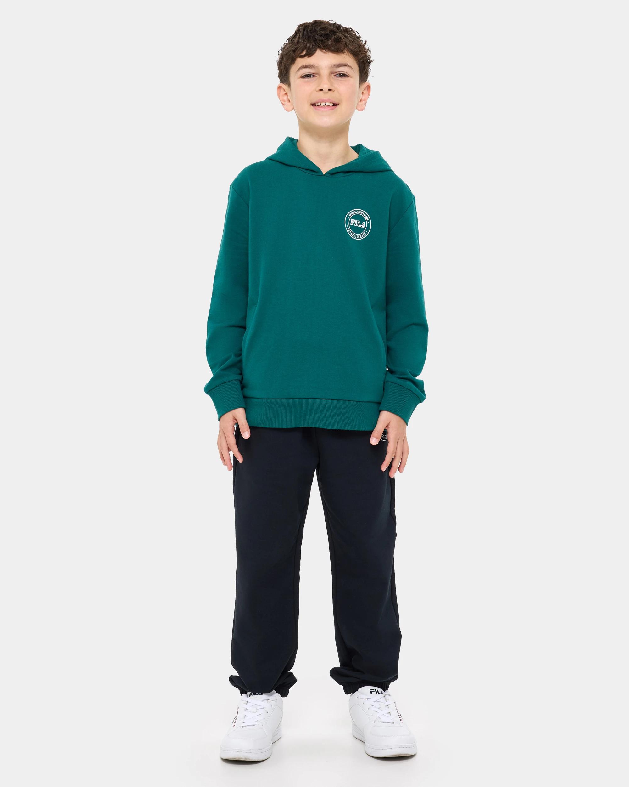 2 Fila Grove Popover Hoodie GREEN, 2 of 7