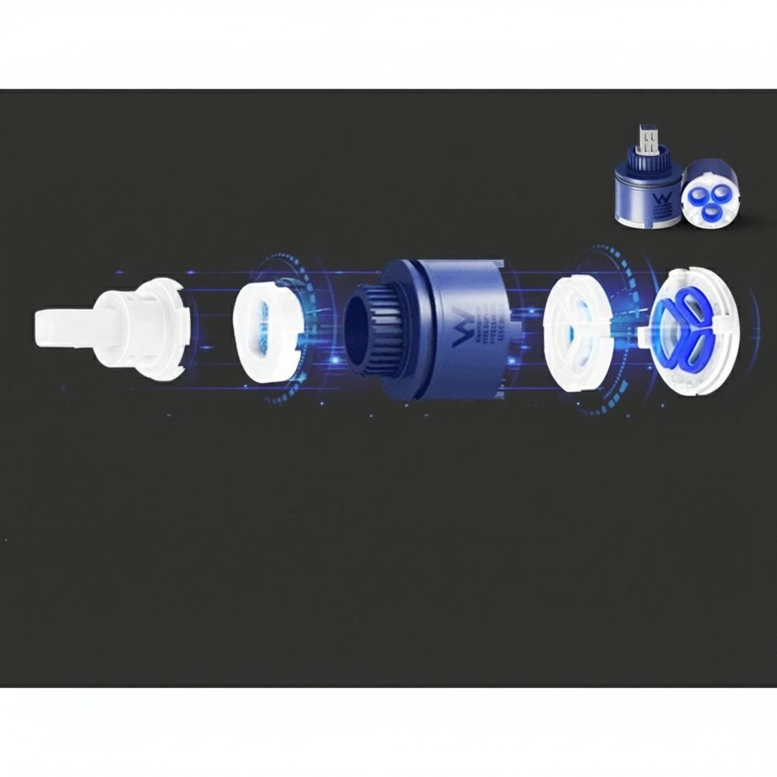 5 Cefito 8'' Rain Shower Head Wall Arm Square High Pressure Mixer Tap - Black, 5 of 5