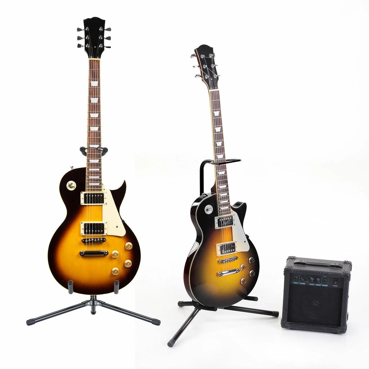 3 MELODIC Universal Guitar Stand Storage Rack Holder Tripod Foldable Floor, 3 of 4