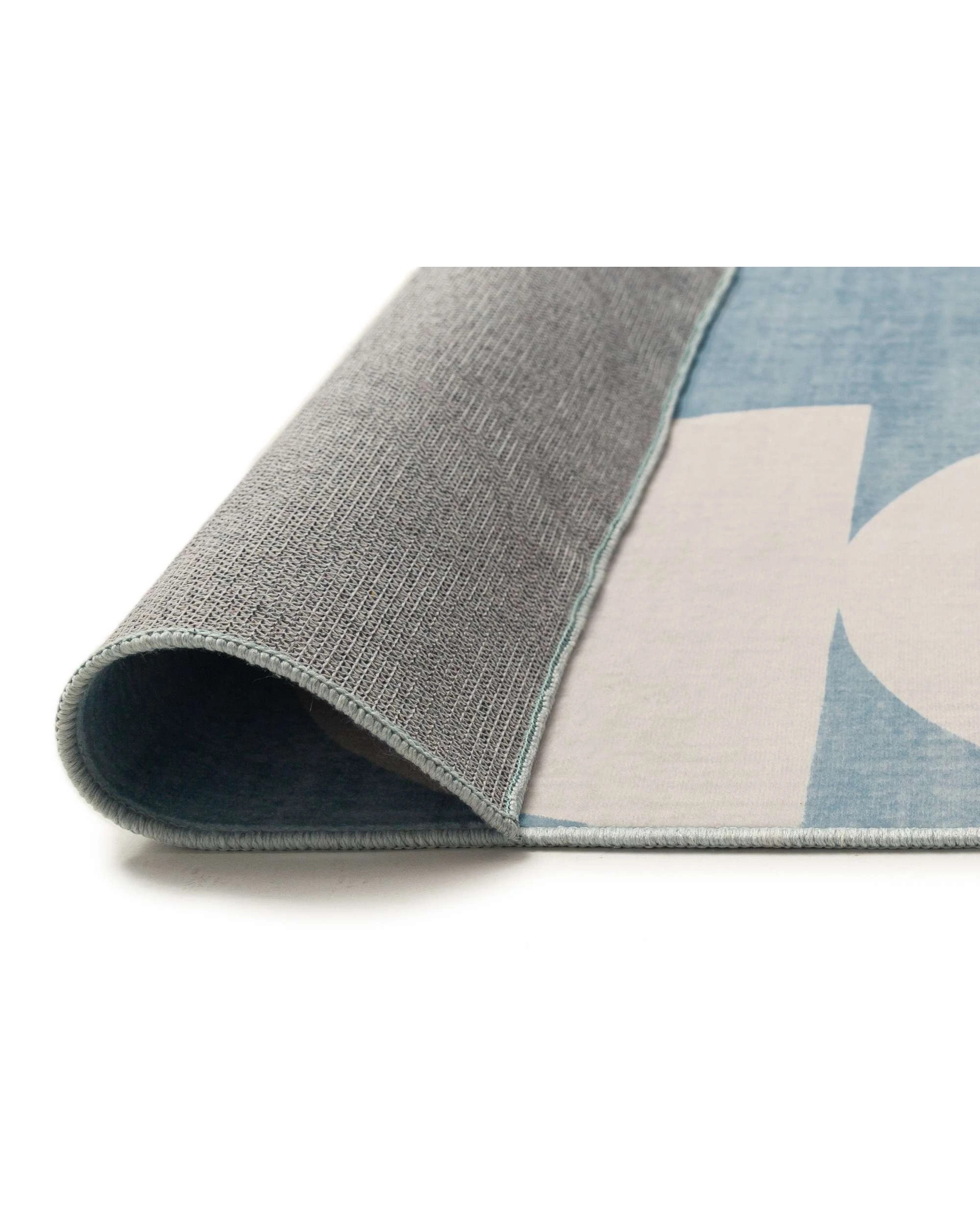 5 Loopsie Malabou Half Moons Printed Washable Rug-220cm x 150cm - Blue, 5 of 7