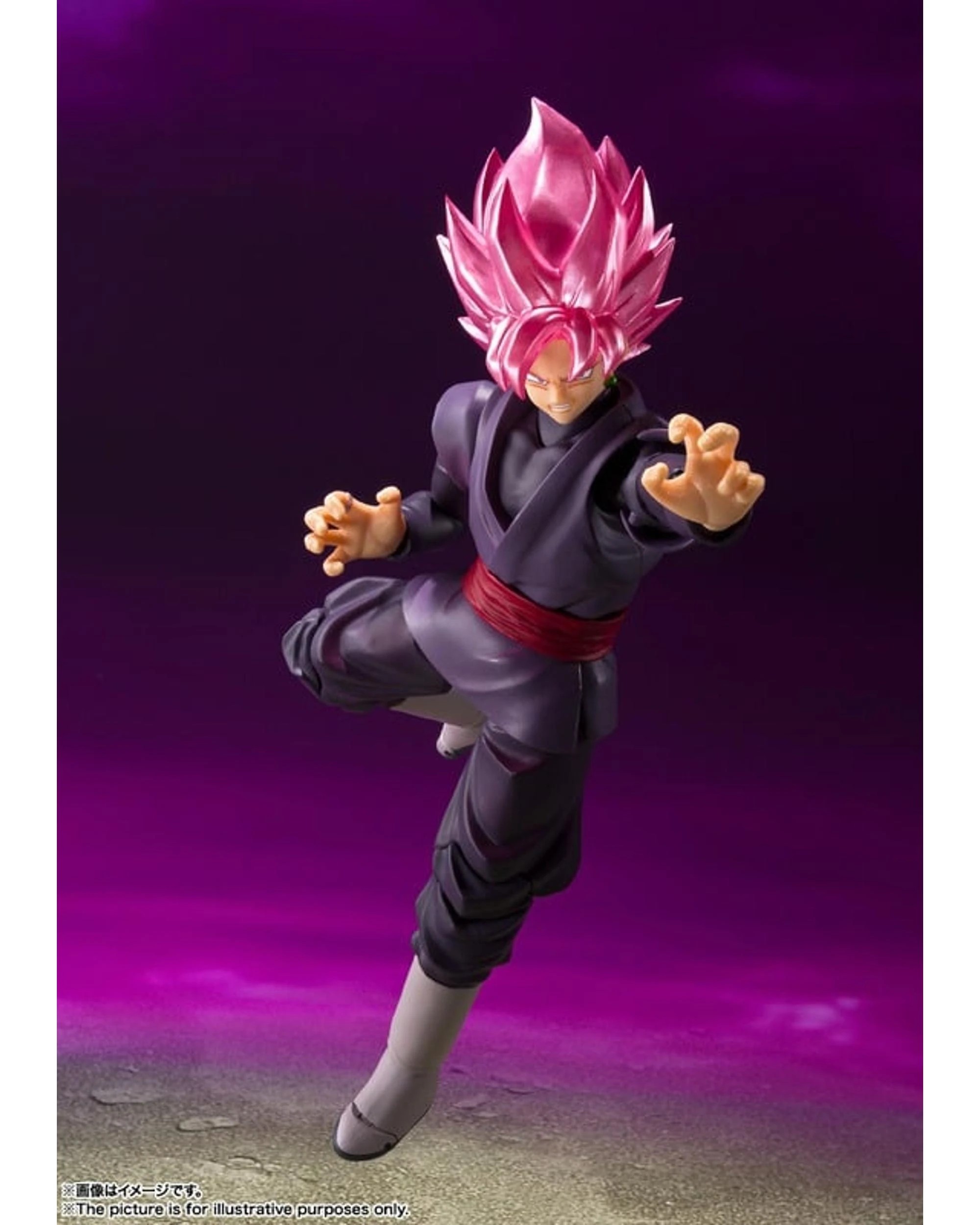 4 Tamashii Nations S.H.Figuarts Dragon Ball Goku Black Super Saiyan Rose Figure, 4 of 7