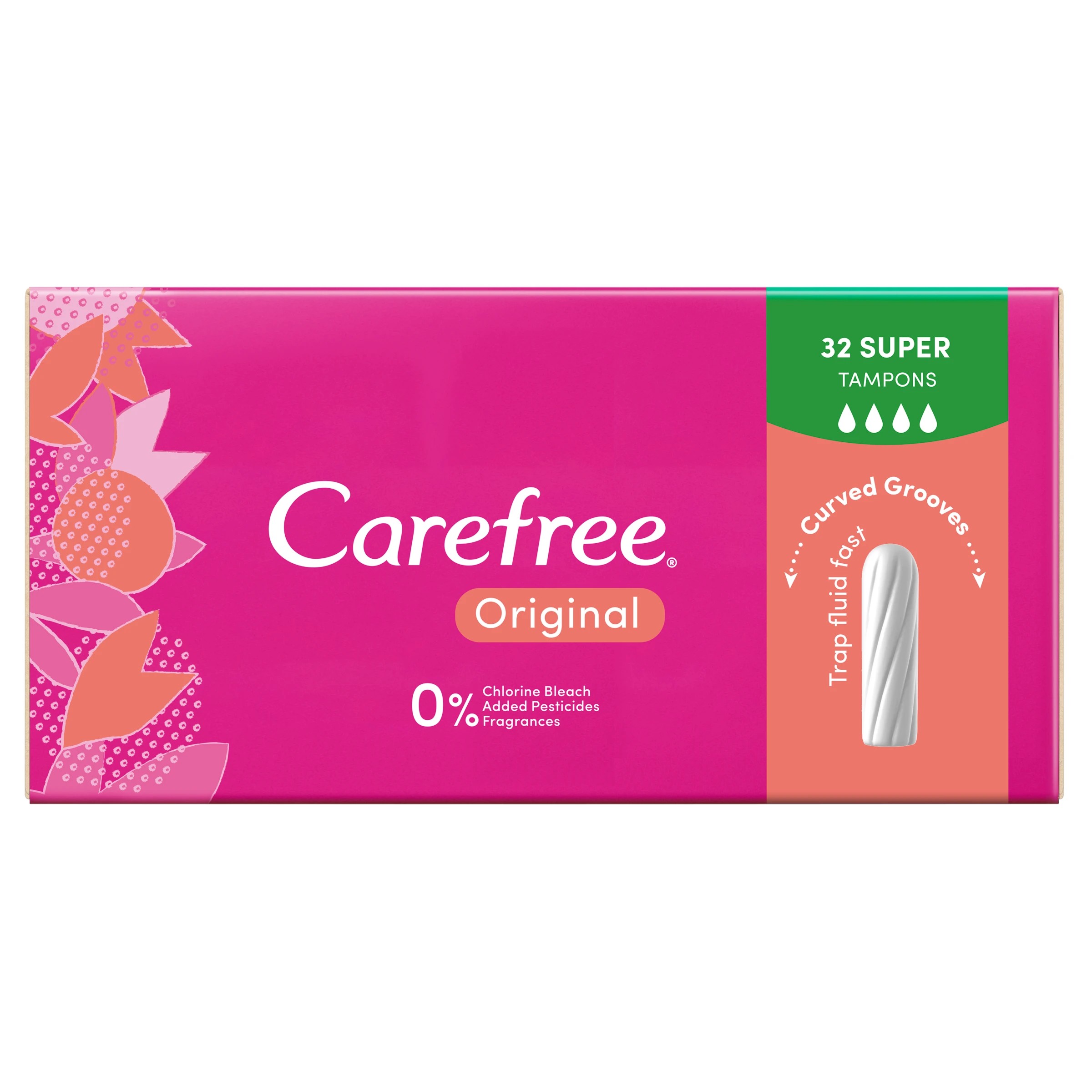 6 32 Pack Carefree Original Super Tampons, 6 of 7
