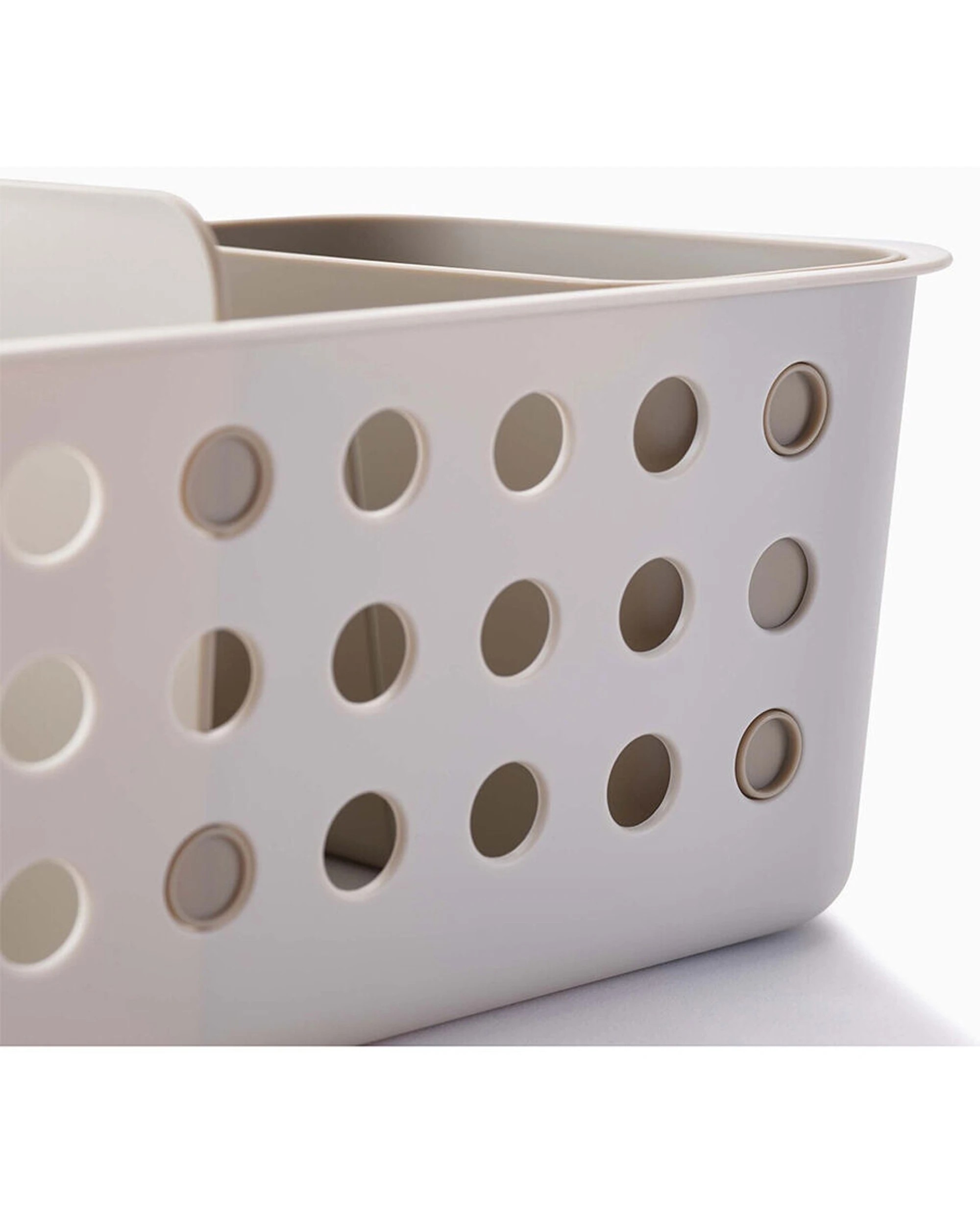 7 Joseph Joseph 2PK EasyStore 40cm Slimline Storage Basket Ventilated Sides Moveable Ecru - White, 7 of 7