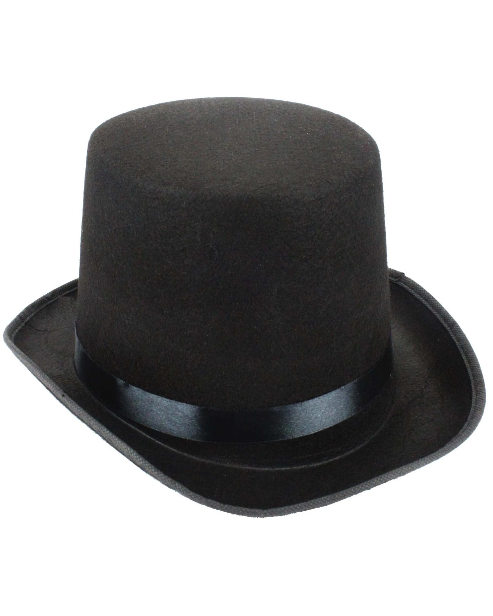 1 Partyrama Black Felt Top Hat Adult - One Size, 1 of 1