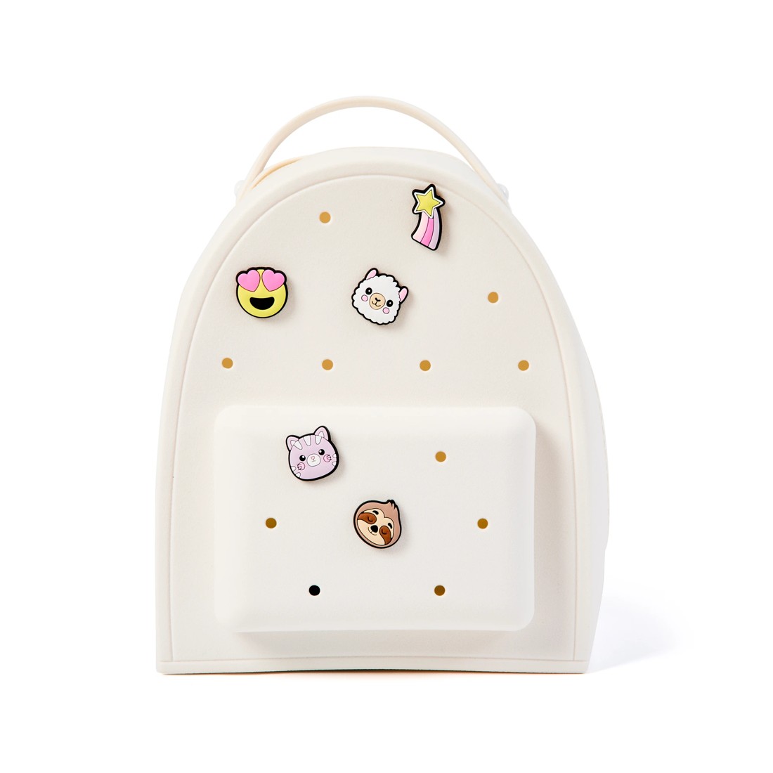 4 Mini Backpack with Charms - White, 4 of 10