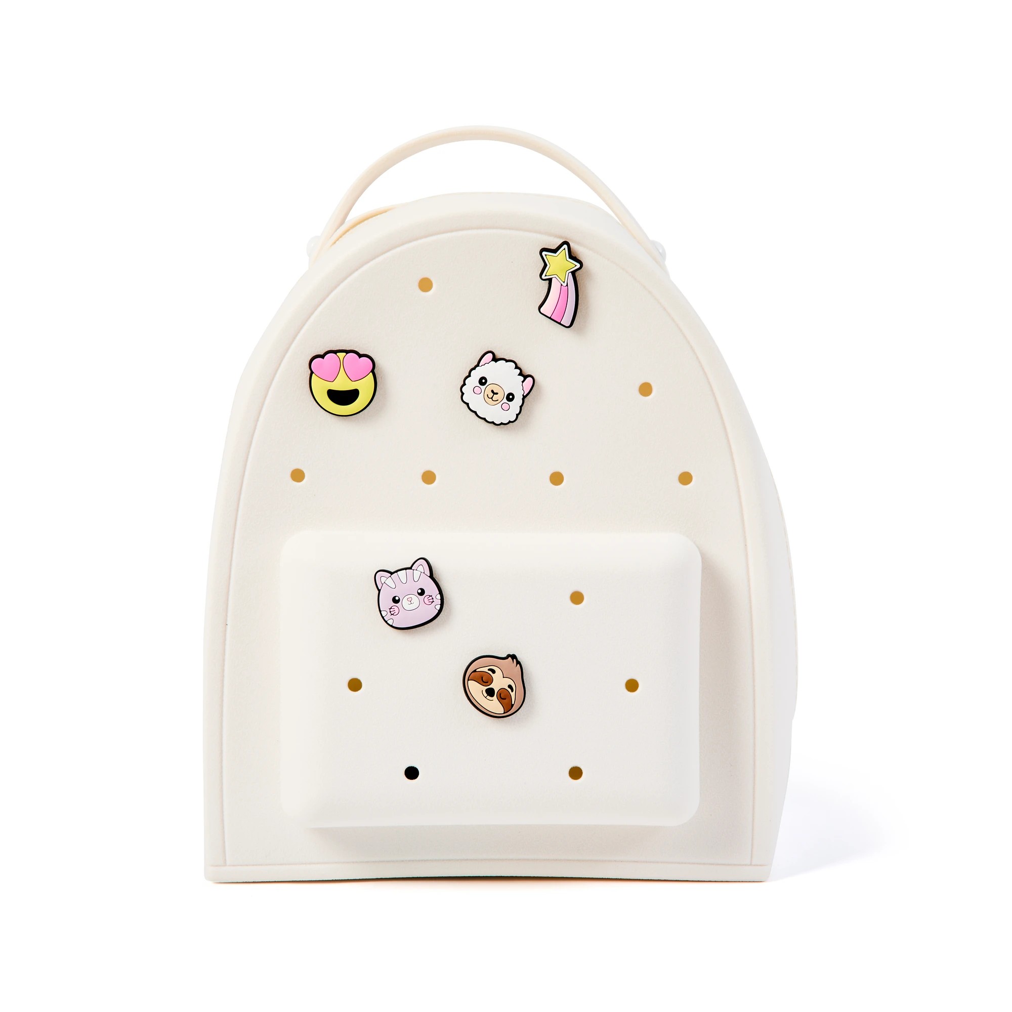 4 Mini Backpack with Charms - White, 4 of 10