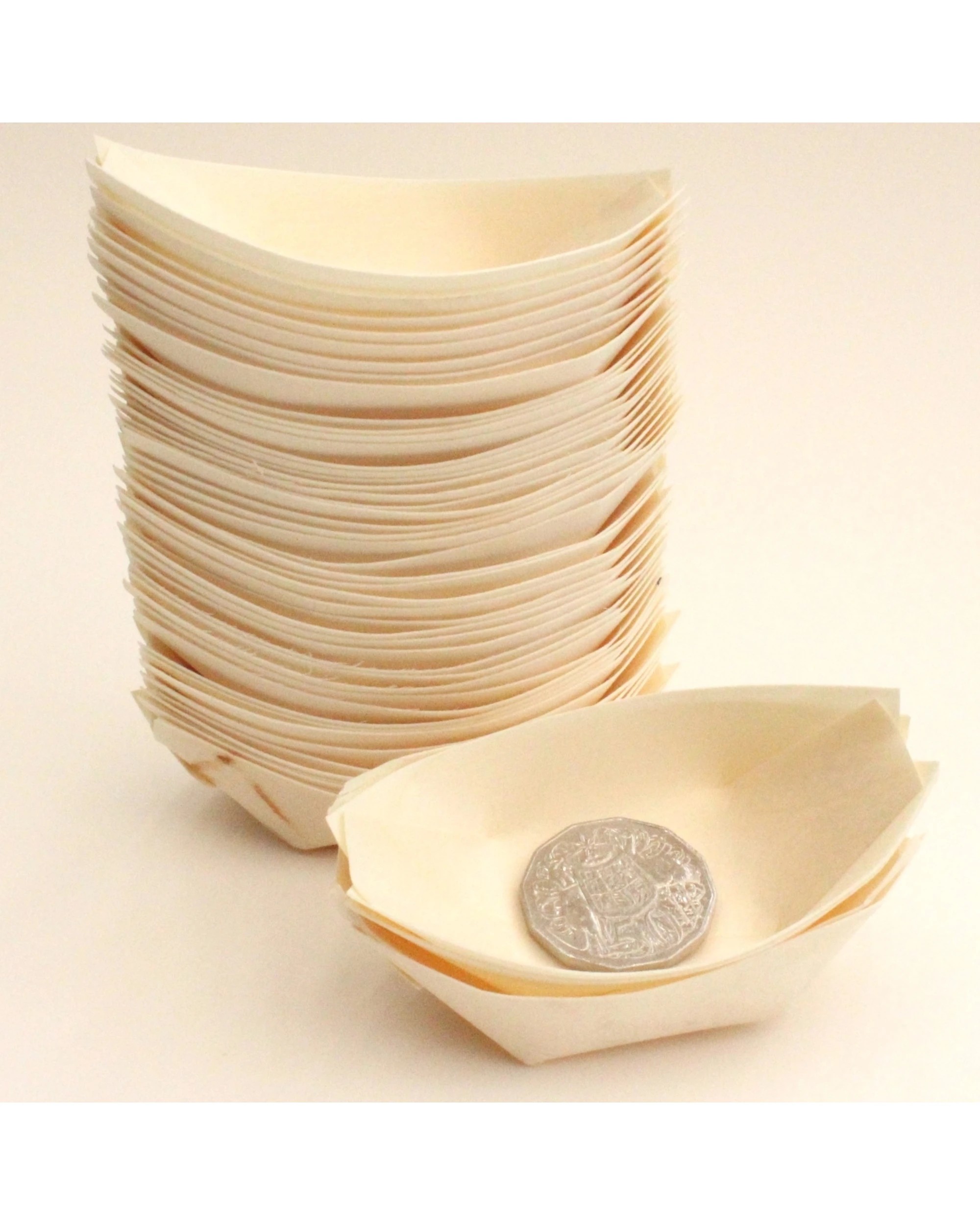 2 Alpen Wooden Boats 9cm x 5cm Pack of 50, 2 of 4