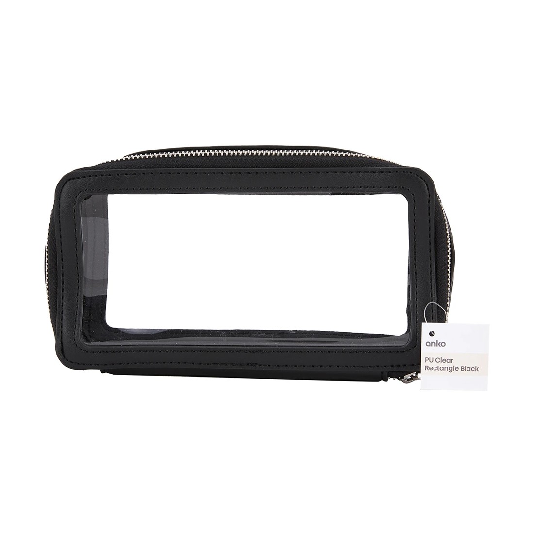 7 Polyurethane Clear Rectangle Bag - Black, 7 of 7