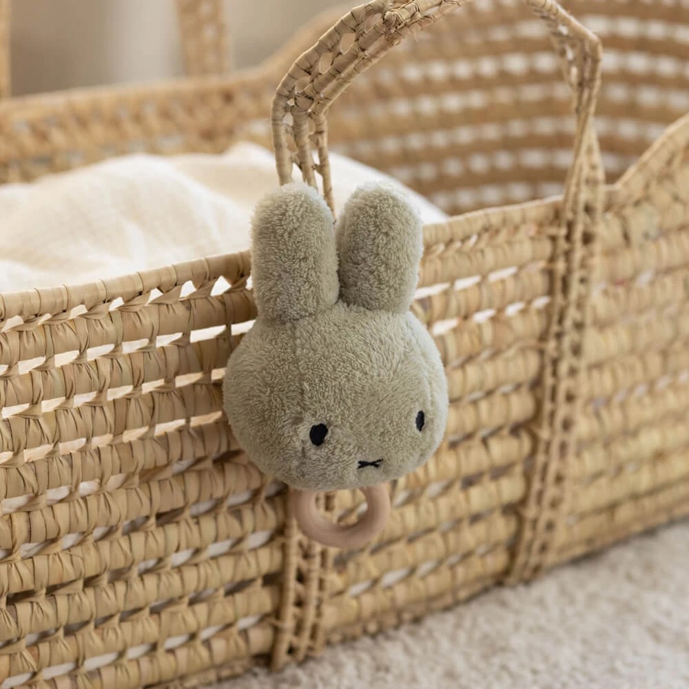 4 Miffy - Fluffy Green Miffy Head, Baby Musical Soothing Toy, Ages 0+, 16cm Height - Green, 4 of 4