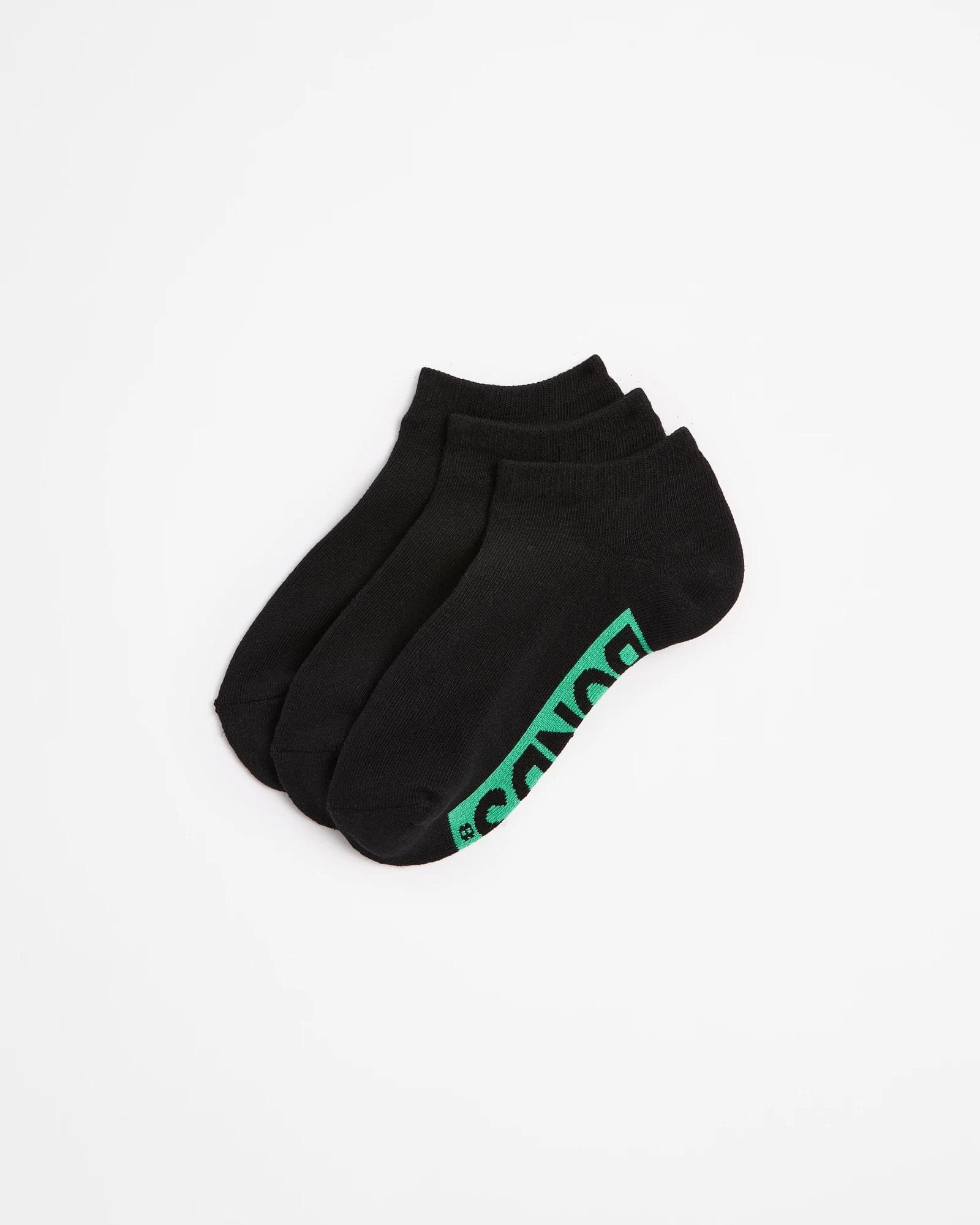 1 Women's Cotton Blend Cushioned Low Cut Socks 3 Pack - Bonds BLACK, 1 of 3