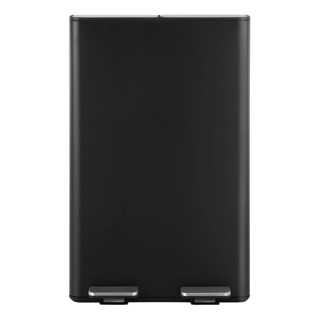 1 Cefito Pedal Bins Rubbish Bin Dual Compartment Waste Recycle Dustbins 60L - Black, 1 of 4