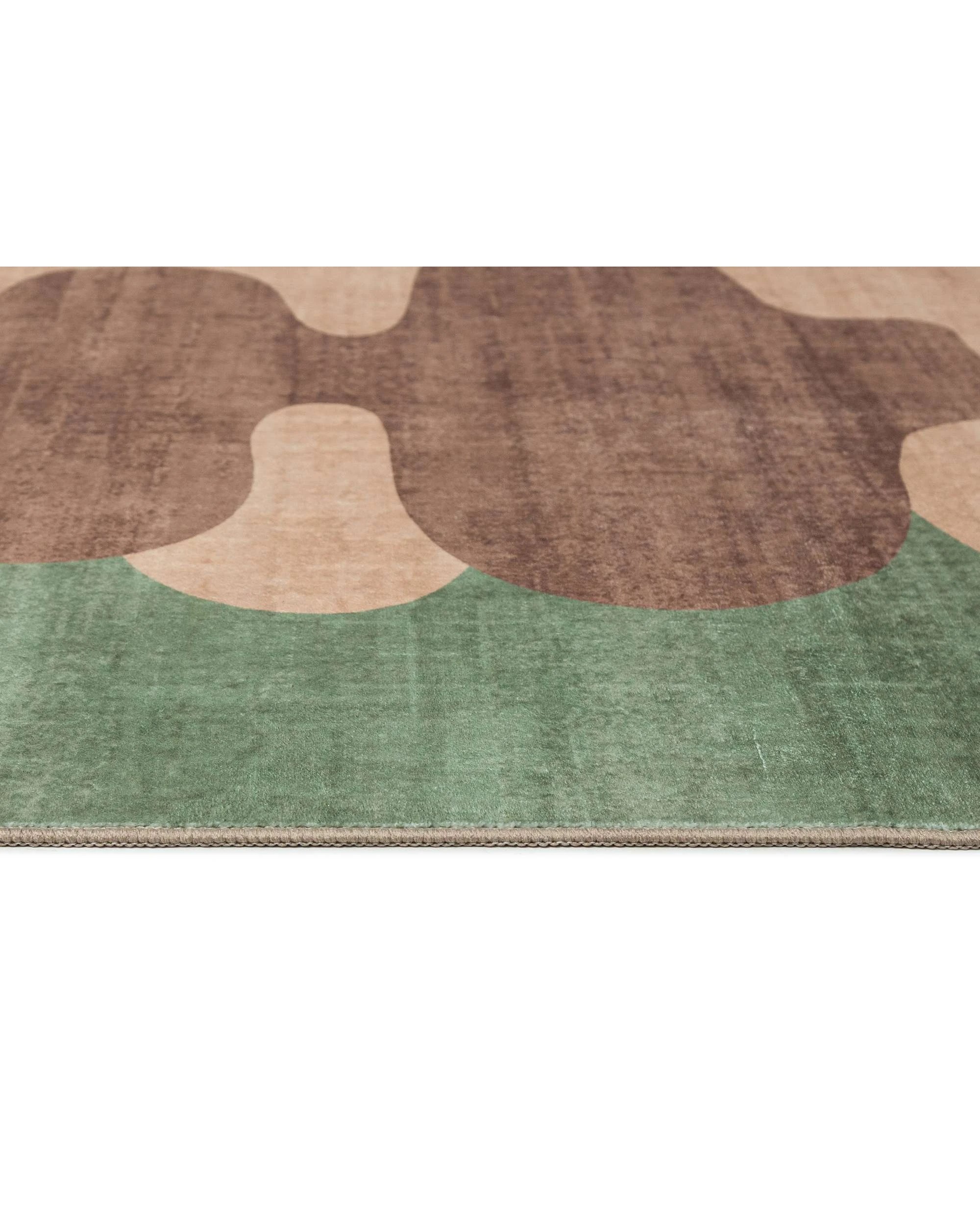 6 Loopsie Moreira Printed Washable Rug-220cm x 150cm - Brown, 6 of 8