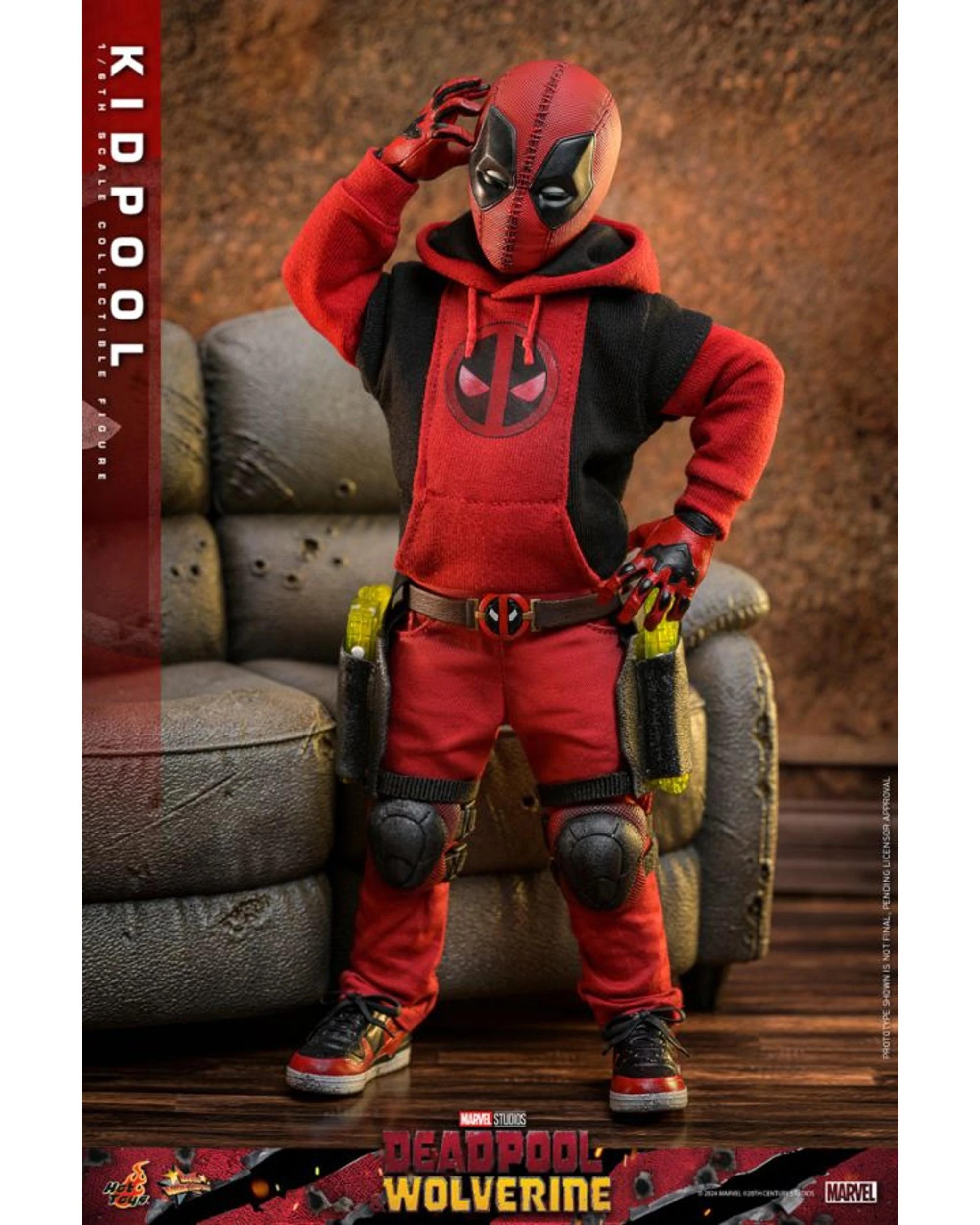 3 Hot Toys Deadpool and Wolverine: Kidpool 1:6 Scale Collectible Action Figure, 3 of 10