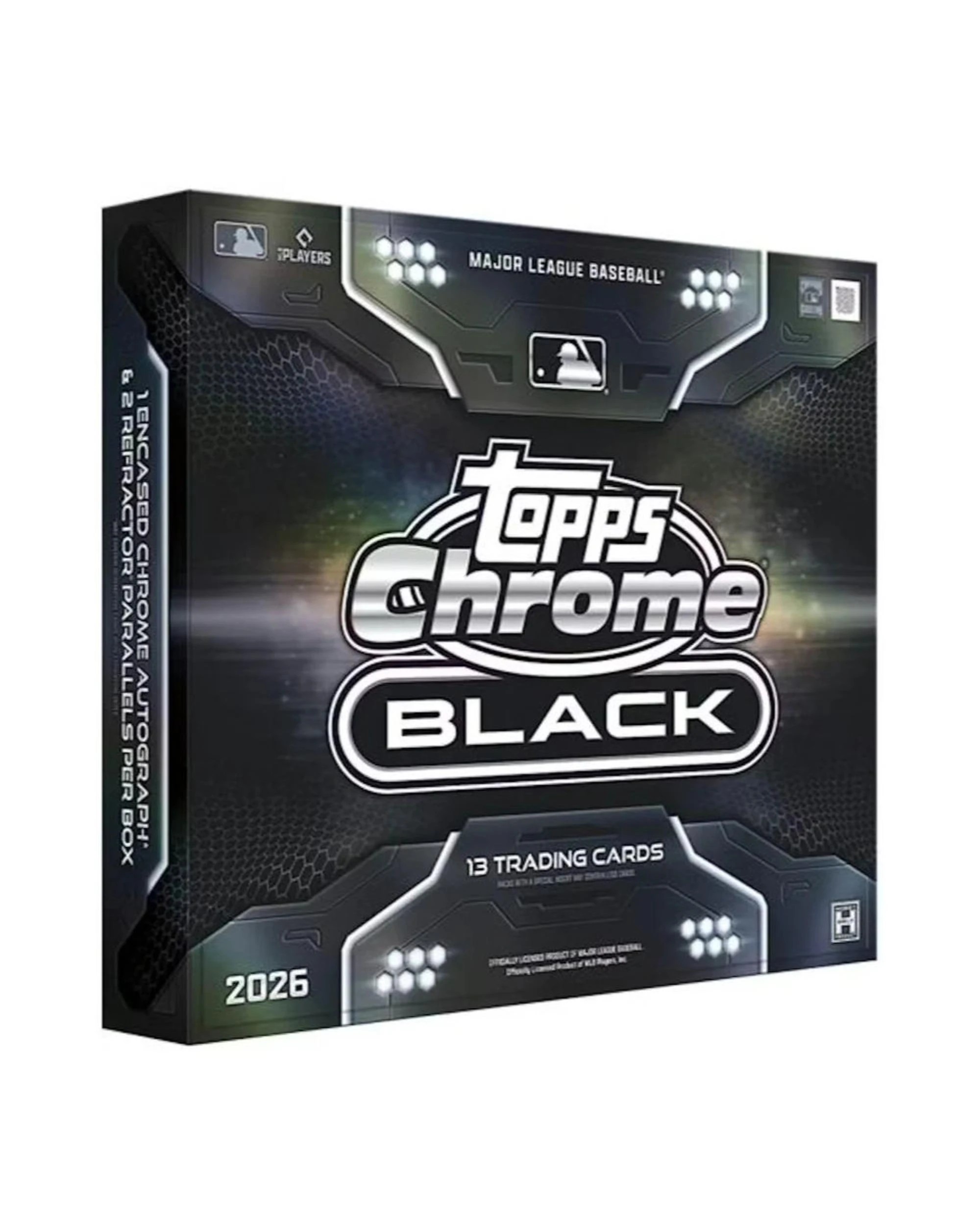 1 Topps 2026 MLB Chrome Black Baseball Hobby Box, 1 of 9