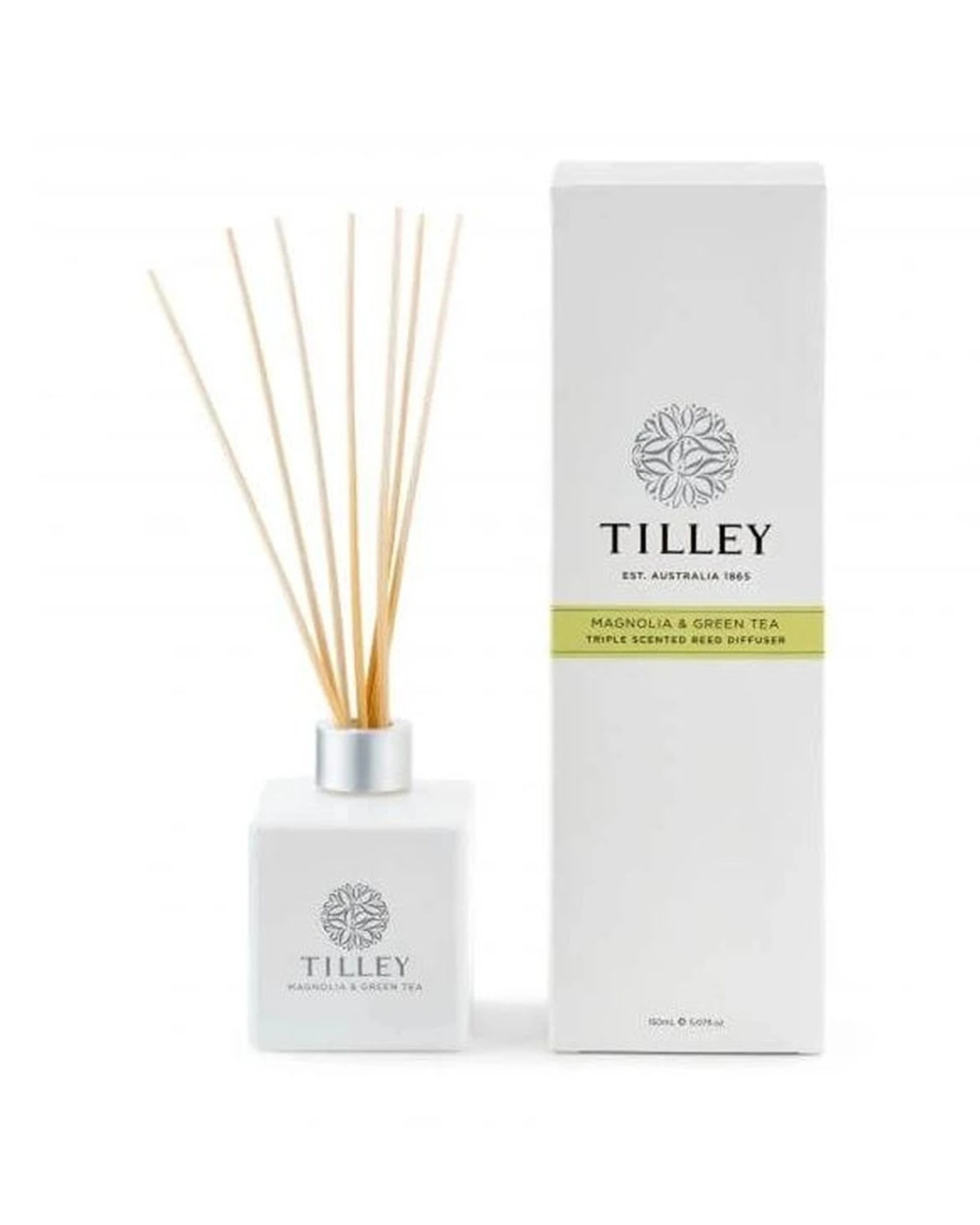 1 Tilley's Reed Diffuser Magnolia & Green Tea 150ml - White, 1 of 1