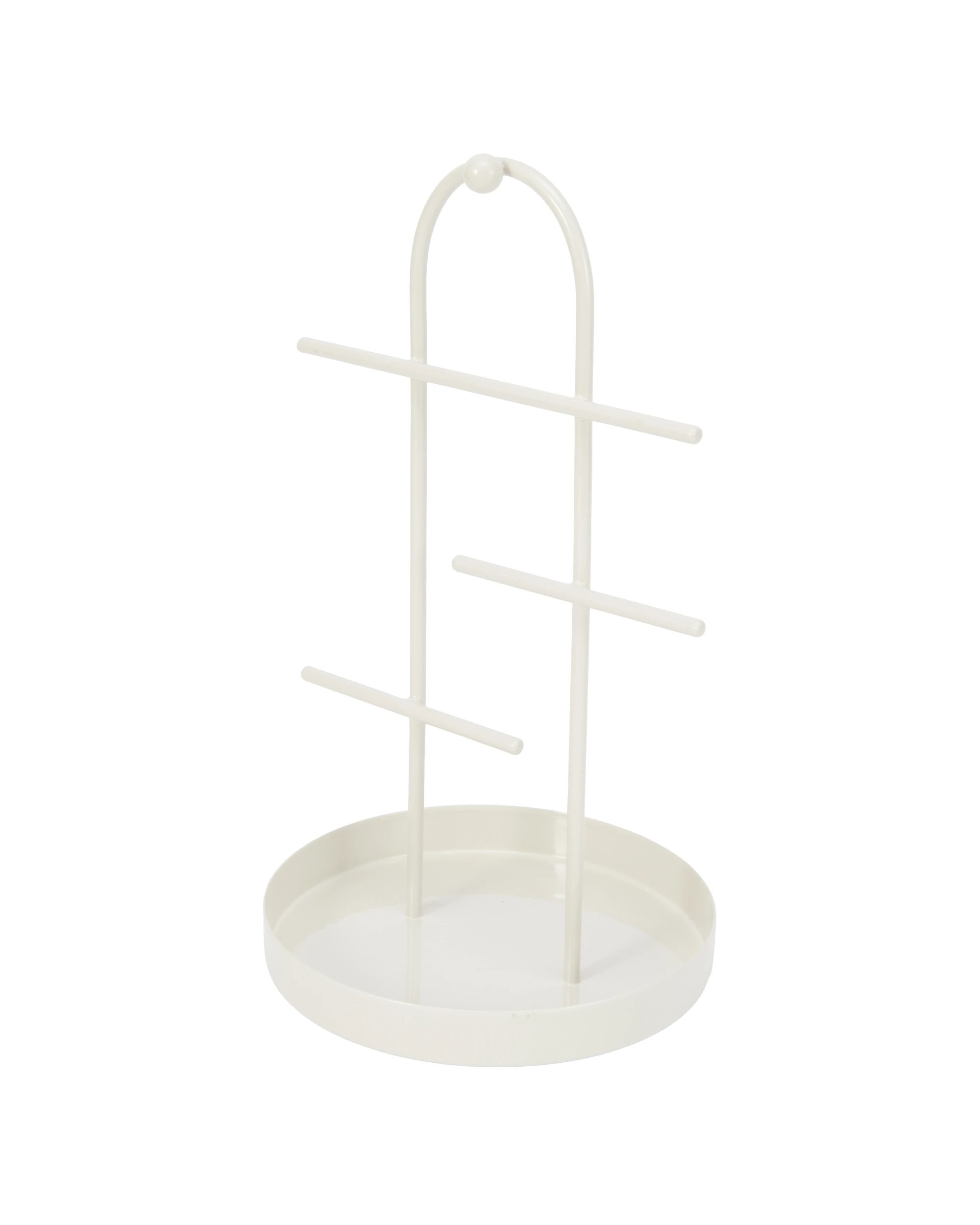 1 Metal Jewellery Stand - White, 1 of 5